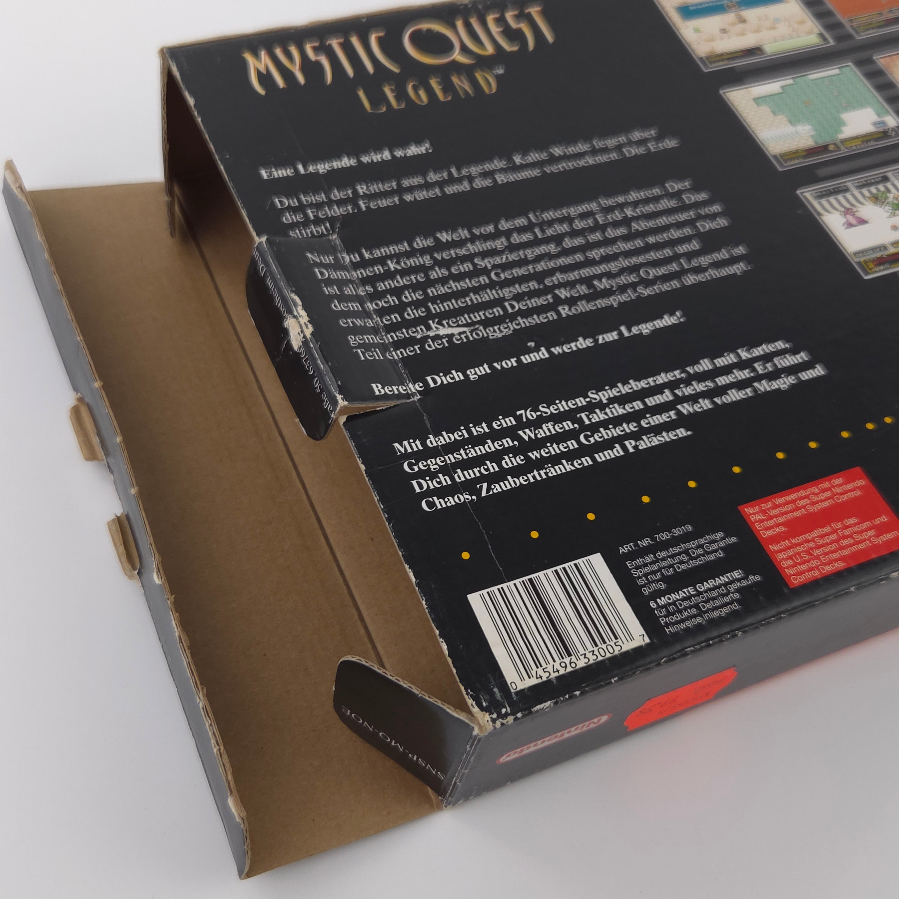 Super Nintendo Spiel : Mystic Quest Legend - SNES Big Box OVP / PAL dt. NOE