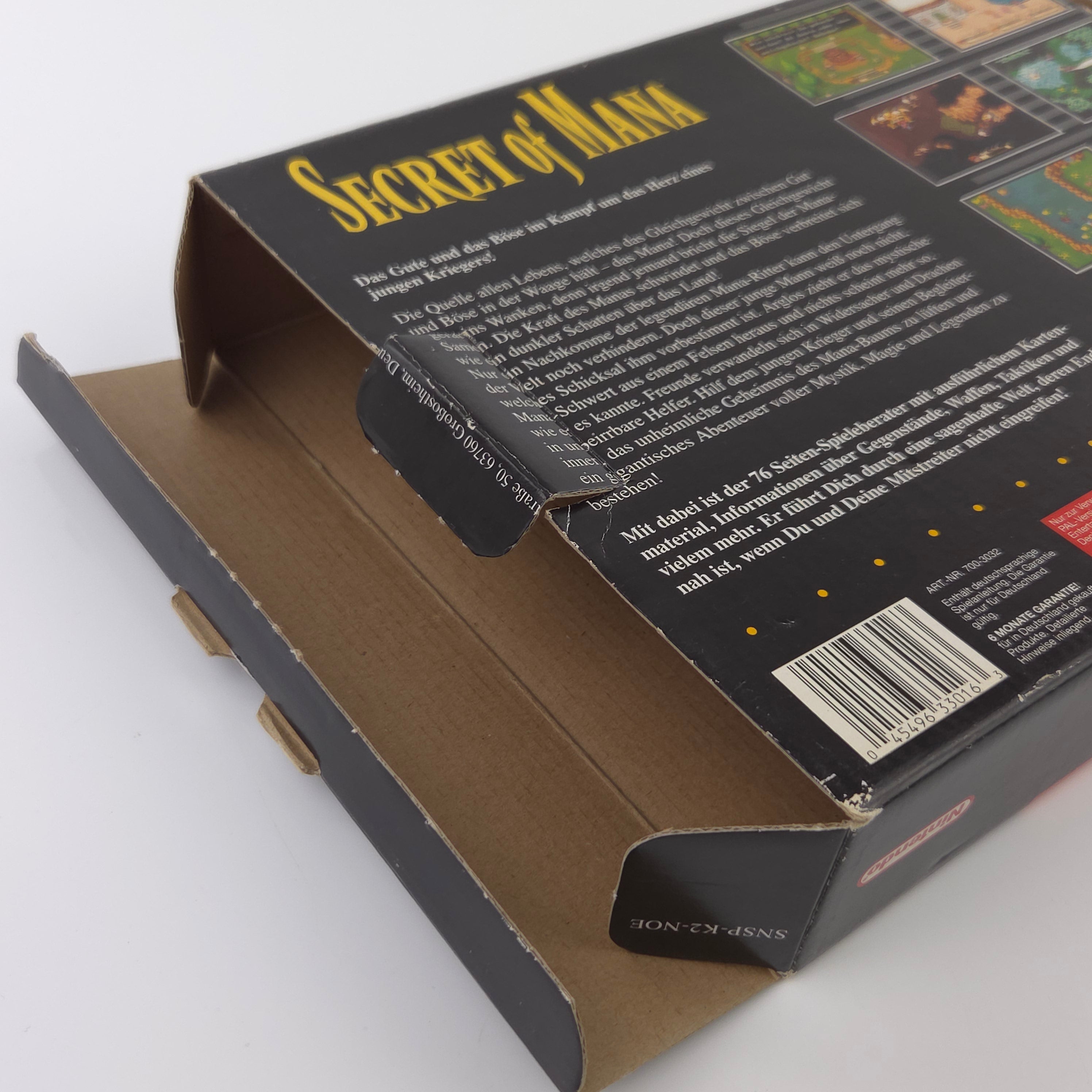 Super Nintendo Spiel : Secret of Mana - SNES Big Box OVP no Inlay / PAL dt. NOE