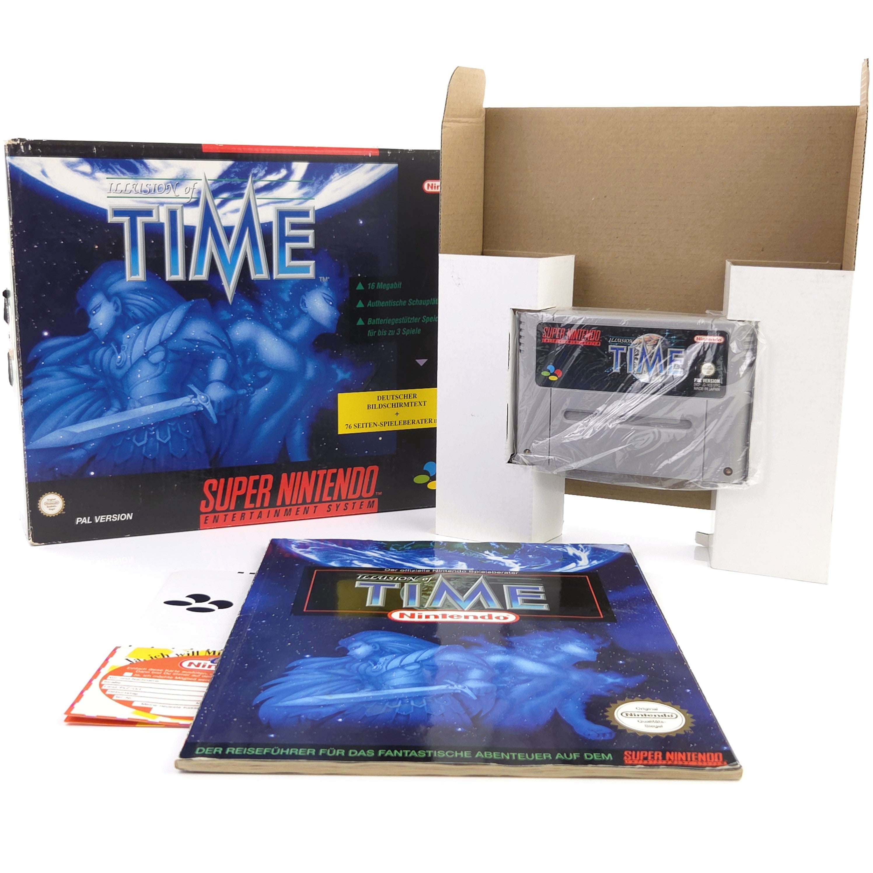 Super Nintendo Spiel : iLLusion of Time - SNES Big Box OVP no Inlay / PAL dt NOE