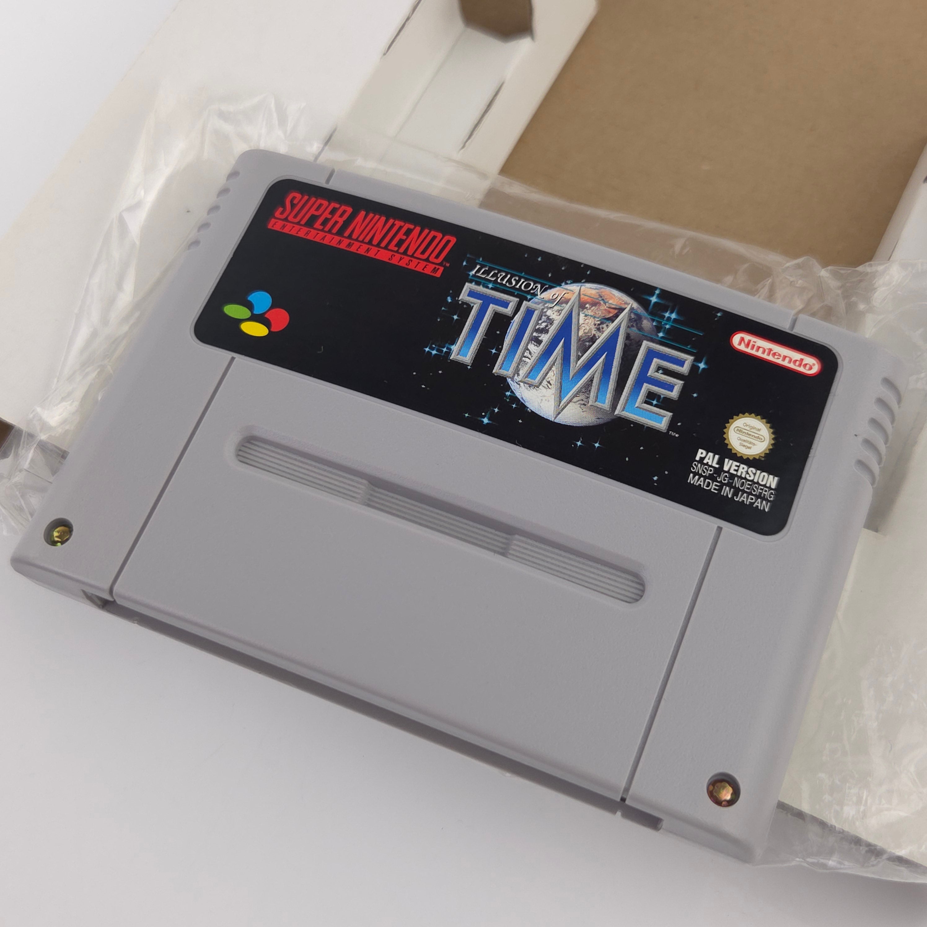 Super Nintendo Spiel : iLLusion of Time - SNES Big Box OVP no Inlay / PAL dt NOE