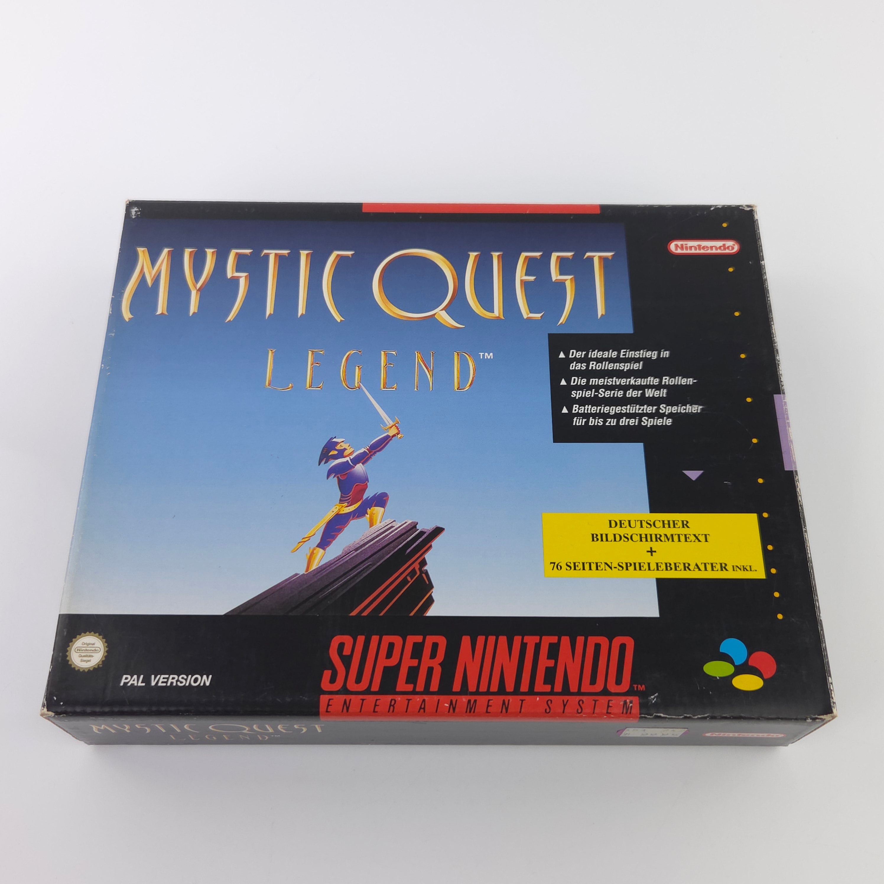 Super Nintendo Spiel : Mystic Quest Legend - SNES Big Box OVP no Inlay / PAL NOE