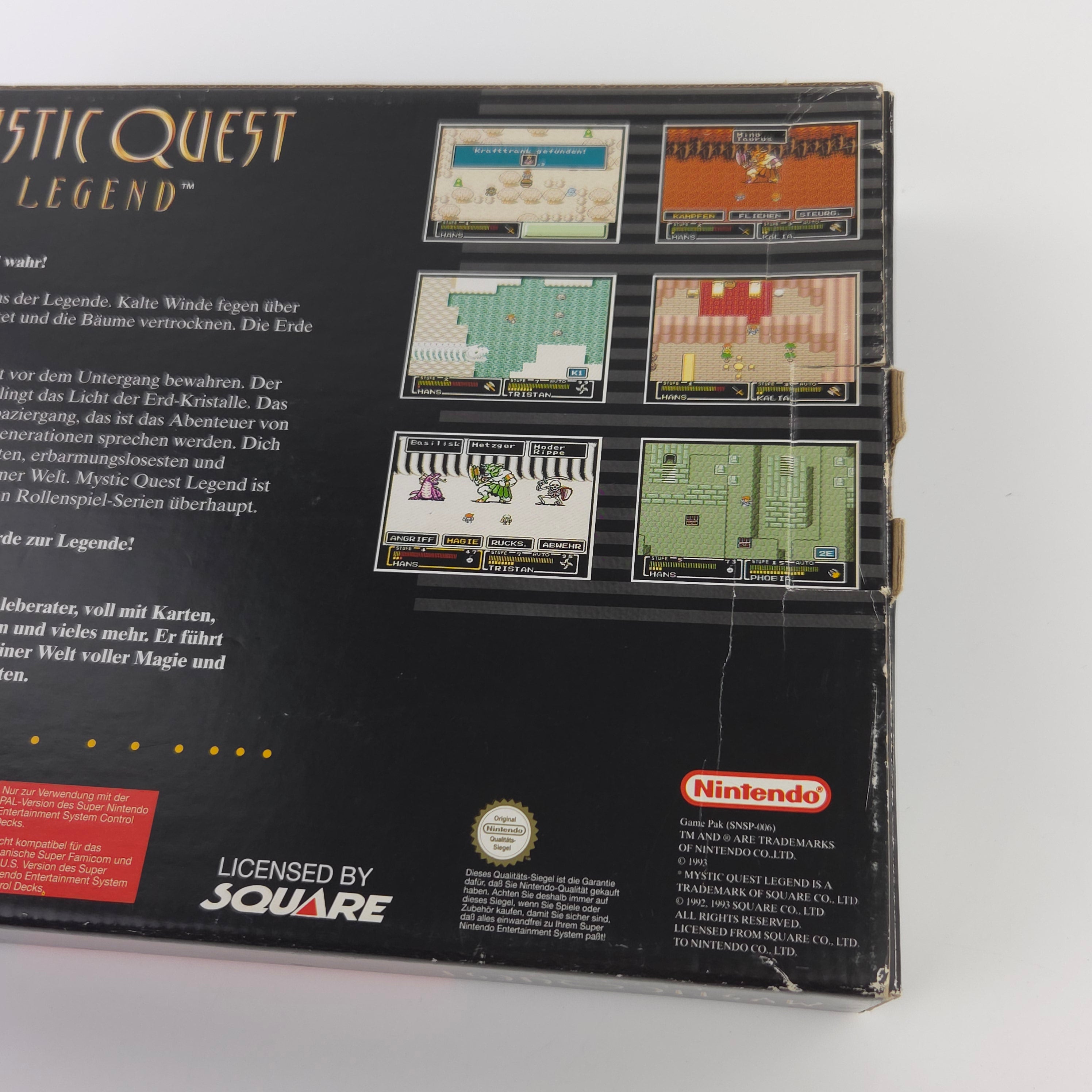 Super Nintendo Spiel : Mystic Quest Legend - SNES Big Box OVP no Inlay / PAL NOE