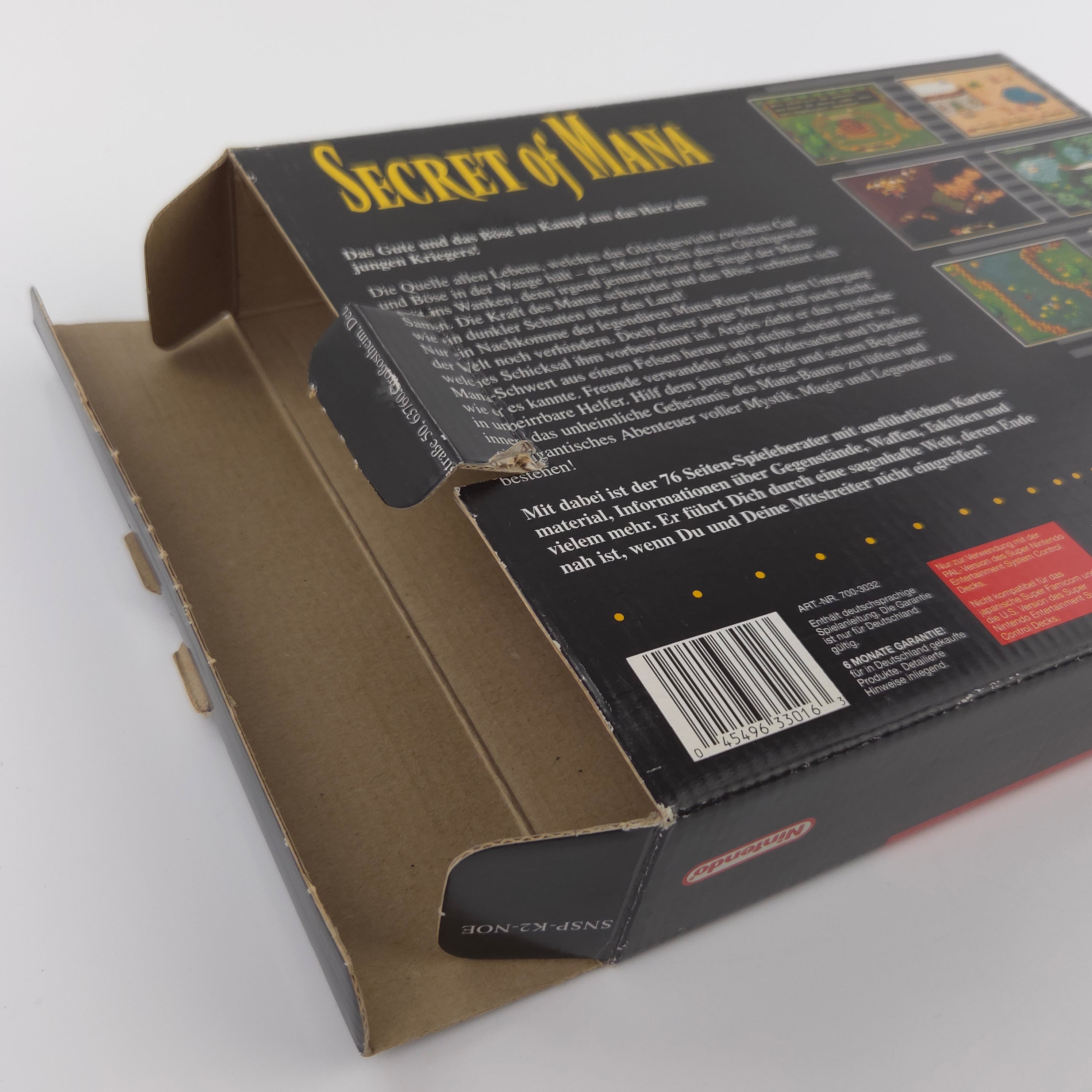 Super Nintendo Spiel : Secret of Mana - SNES Big Box OVP no Inlay / PAL NOE dt.