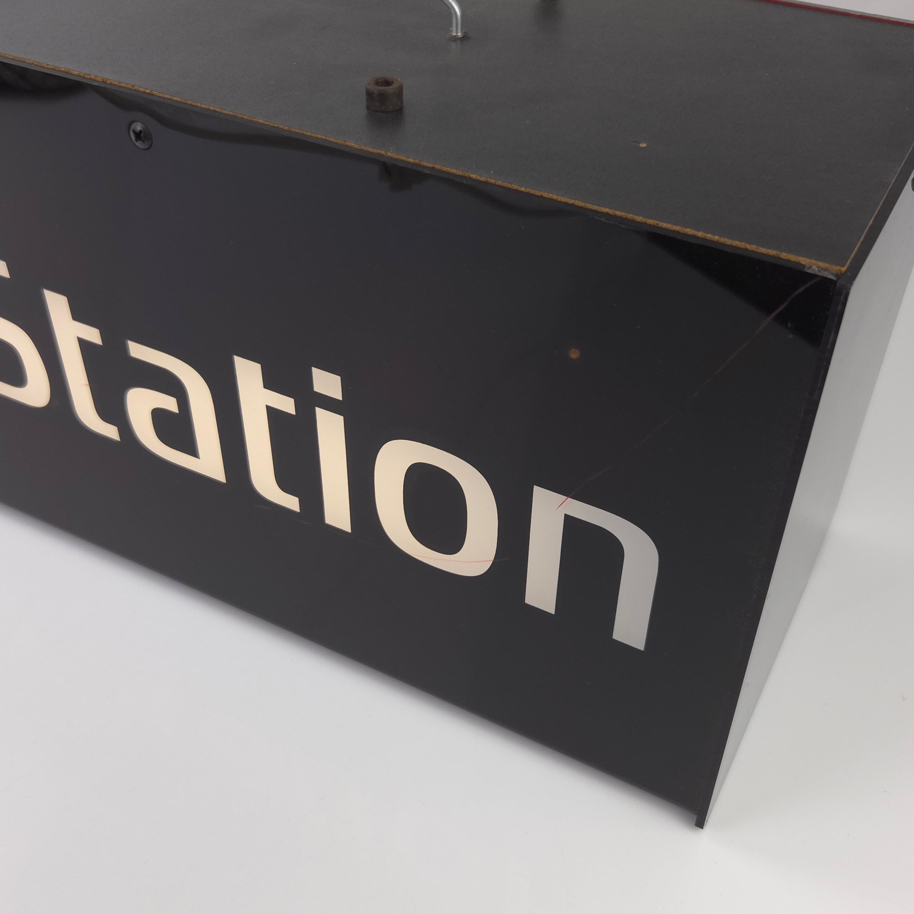 Playstation 1 Leuchtreklame / LightSign / Aufsteller PROMO Händler Kiosk PS1