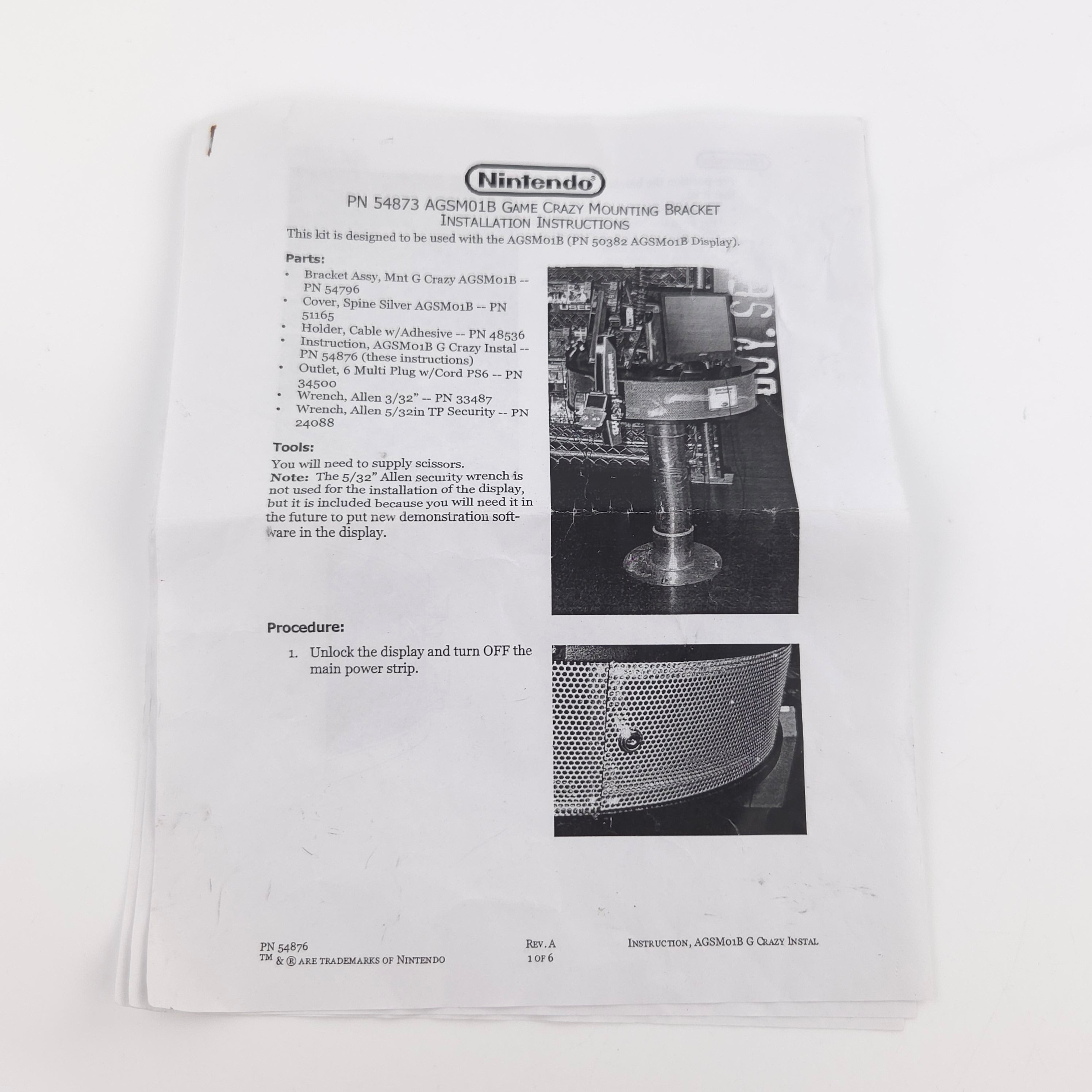 Nintendo Game Boy Advance AGS Blade Metroid Zero Mission Kiosk Aufsteller