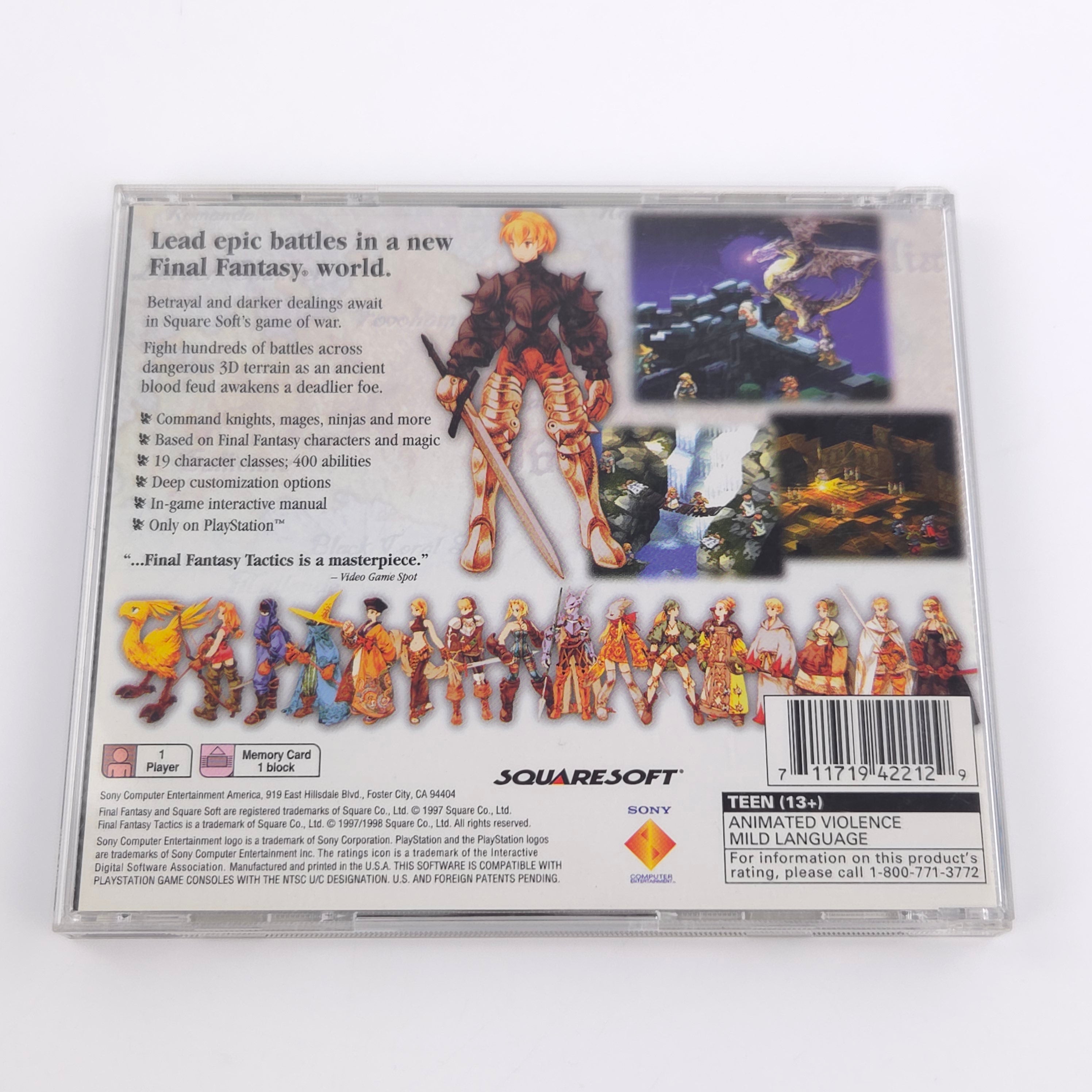 Sony Playstation 1 Spiel: Final Fantasy Tactics - PS1 PSX OVP (NTSC-U/C USA)