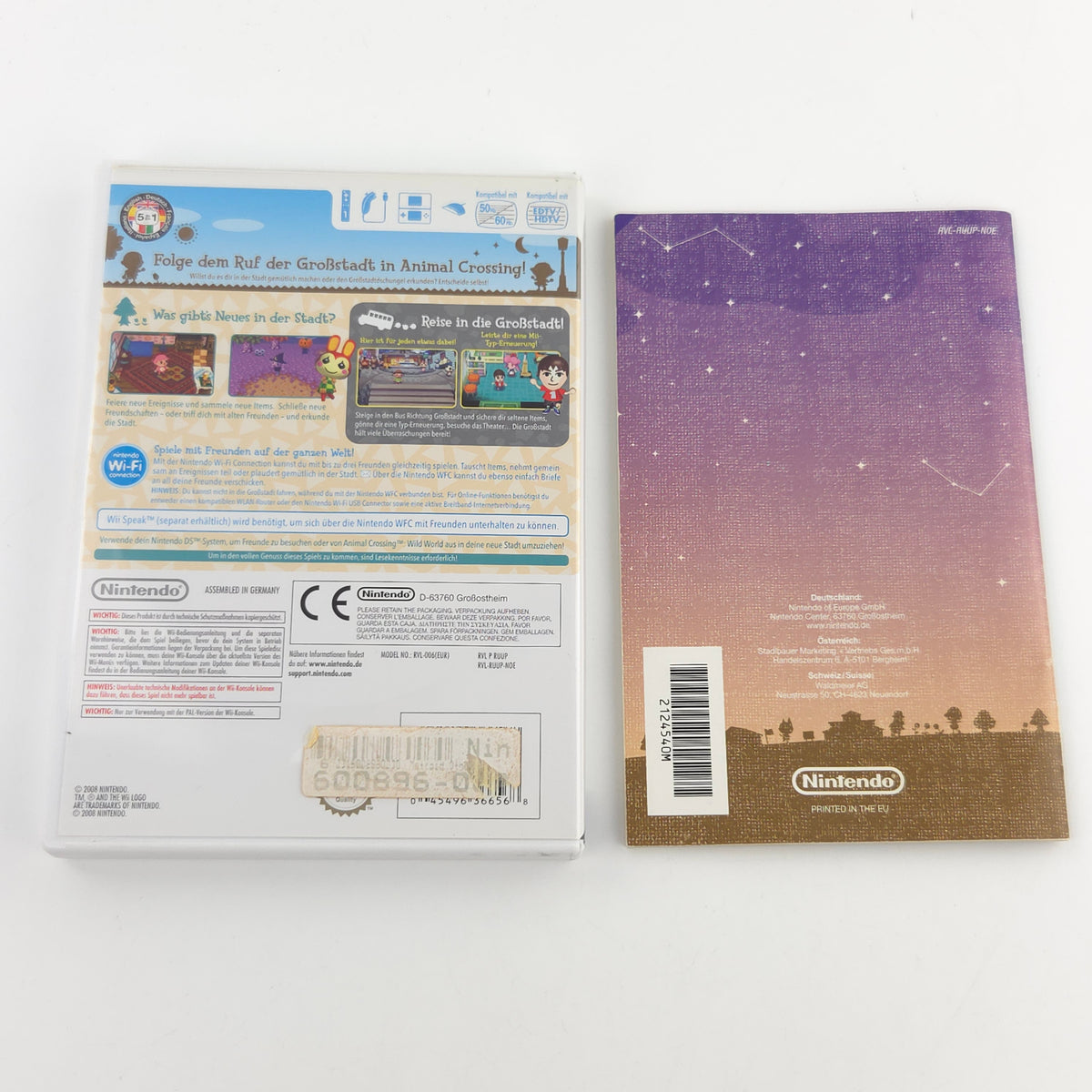 Nintendo Wii Spiel: Animal Crossing Let´s Go the City - OVP (PAL DE)