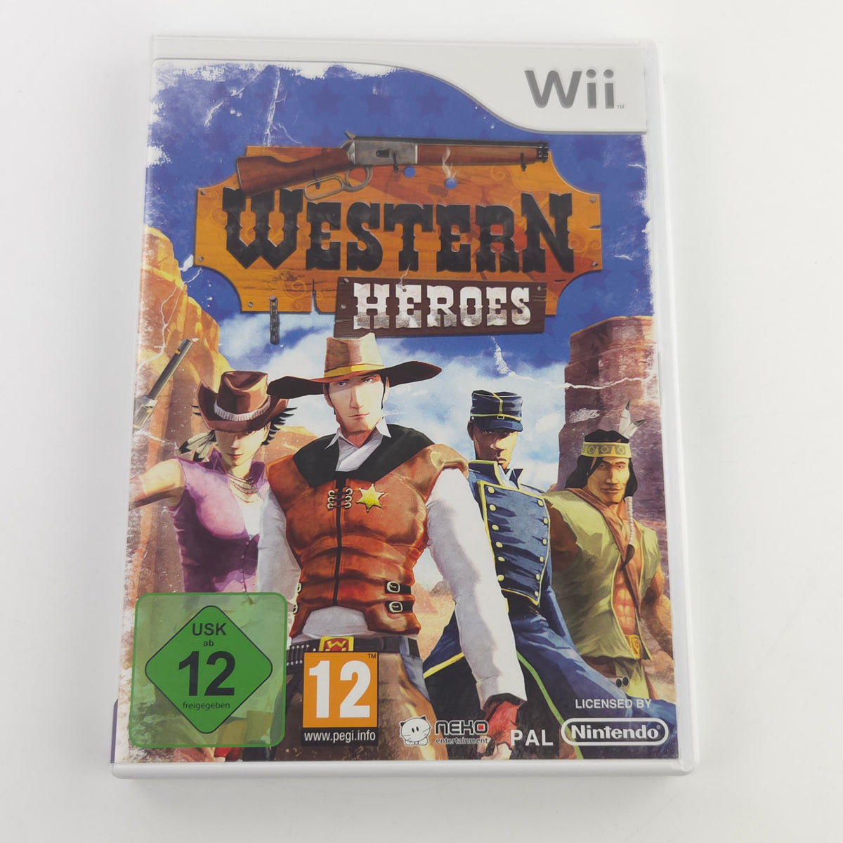Nintendo Wii Spiel: Western Heroes - CD Anleitung OVP (PAL DE)