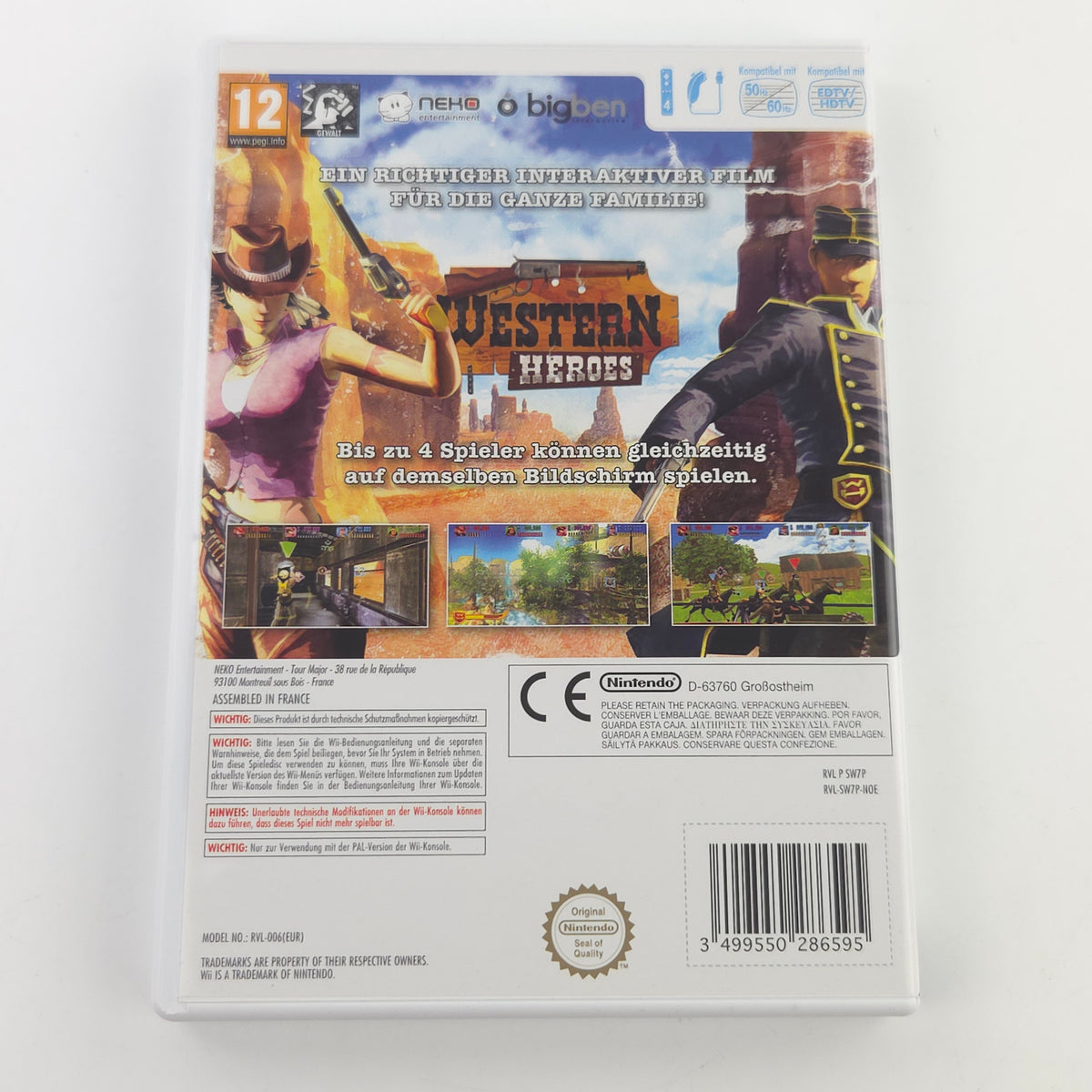 Nintendo Wii Spiel: Western Heroes - CD Anleitung OVP (PAL DE)
