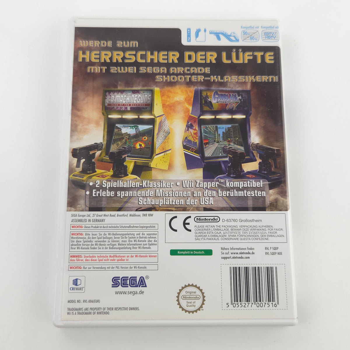 Nintendo Wii Spiel: Arcade Hits Pack Gunblade & L.A. Machine Guns - OVP (PAL DE)