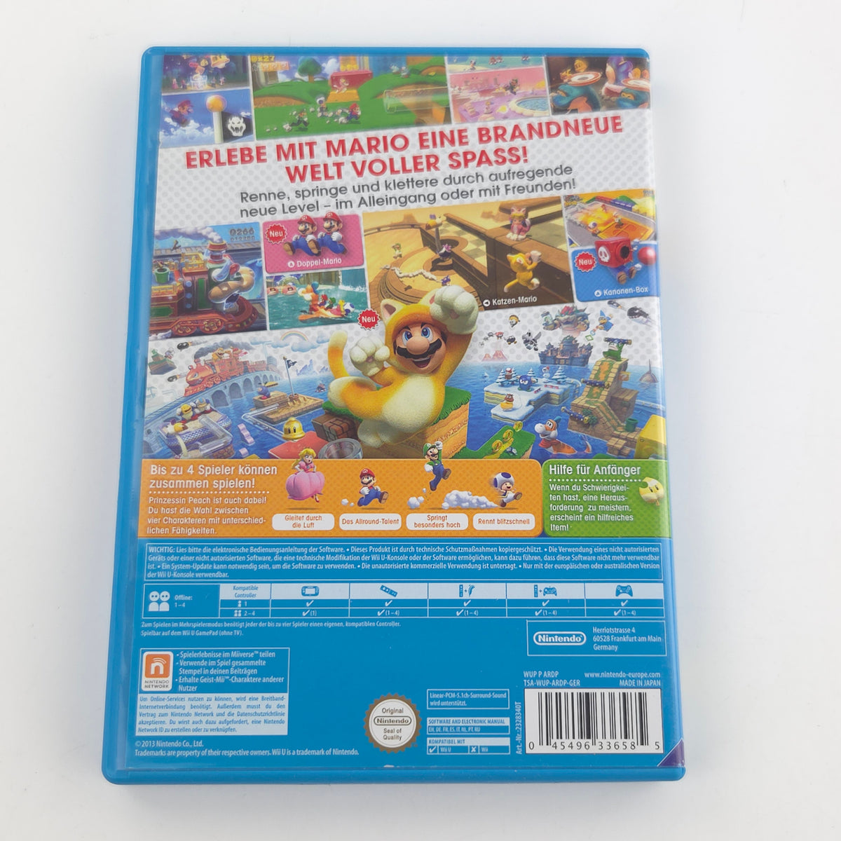 Nintendo Wii U Spiel: Super Mario 3D World - CD Anleitung OVP (PAL DE)