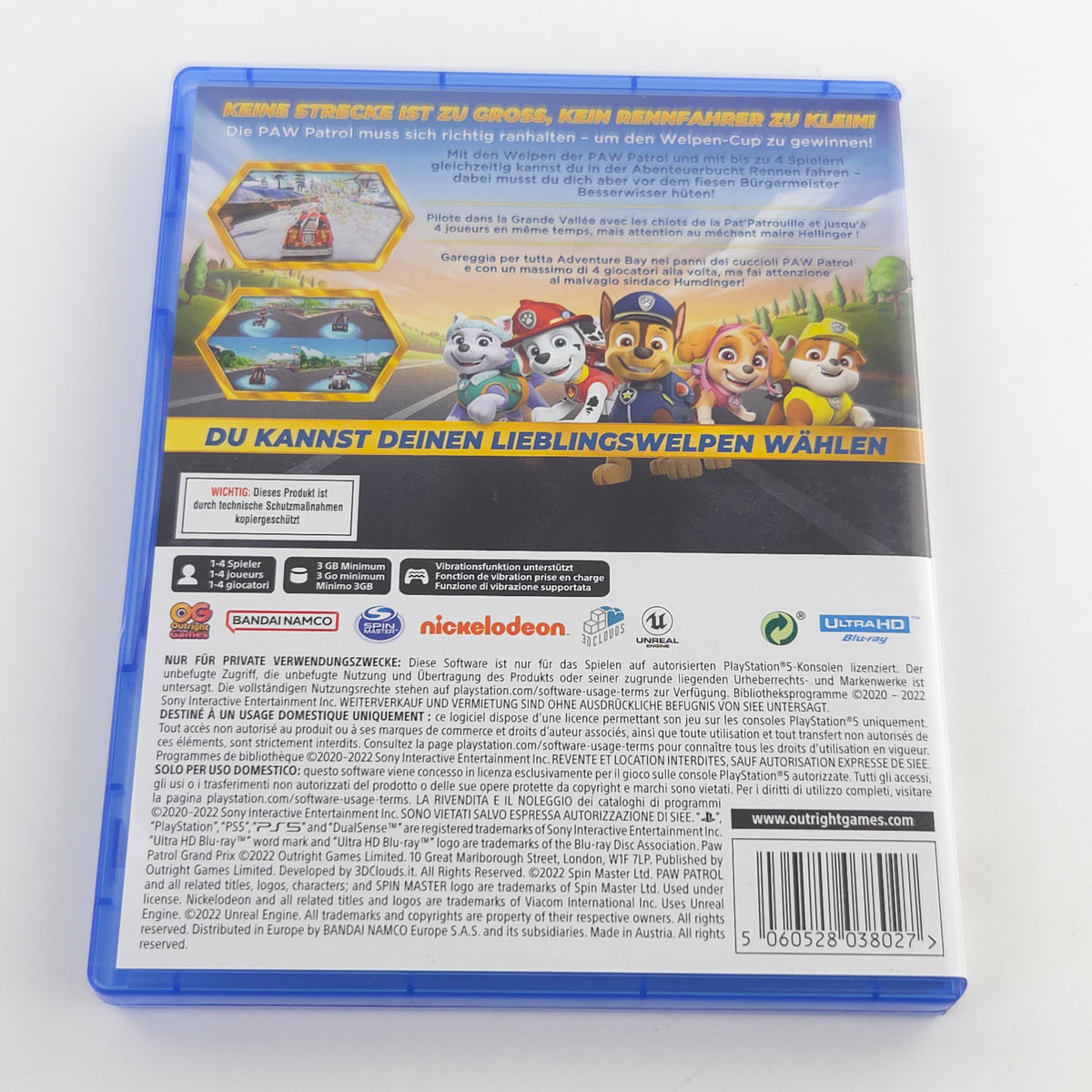 Sony Playstation 5 Spiel: PAW Patrol Grand Prix - PS5 Blu-ray (PAL DE OVP)