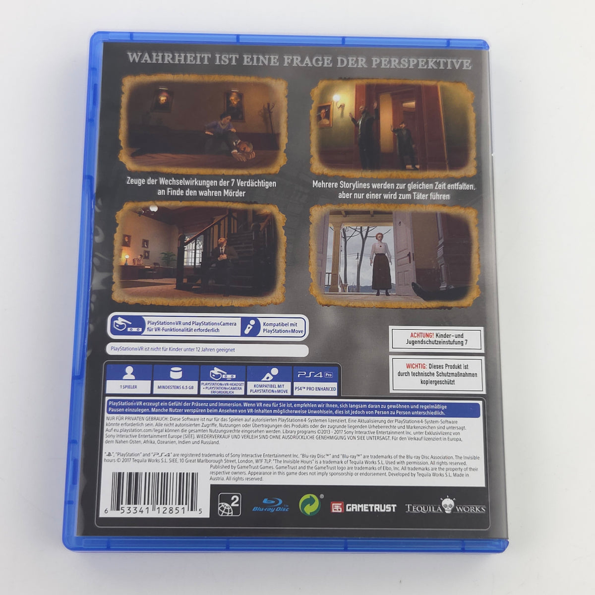 Sony Playstation 4 Spiel: The Invisible Hours - Playstation VR erforderlich PS4