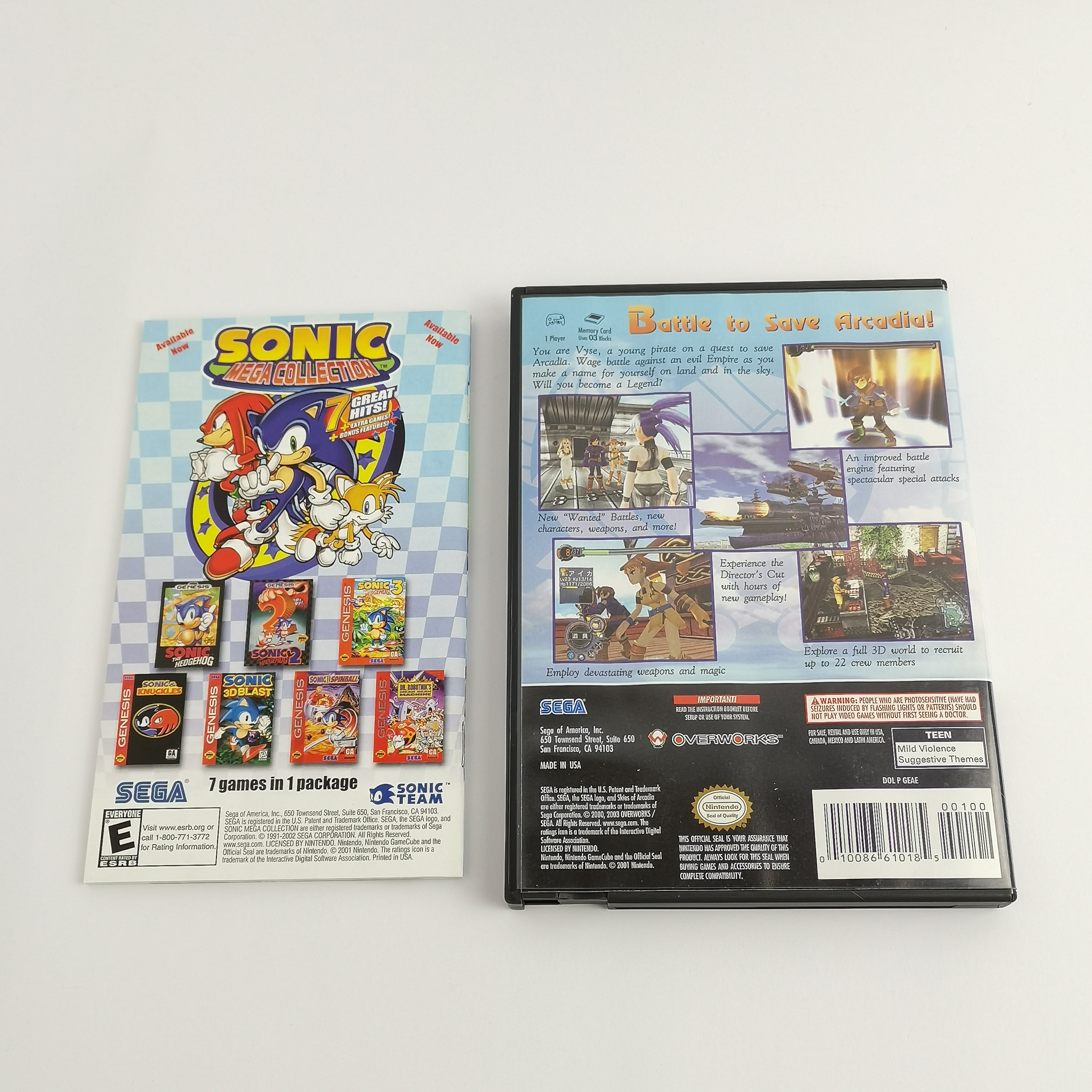 Nintendo Gamecube Spiel – Skies of Arcadia Legends USA OVP