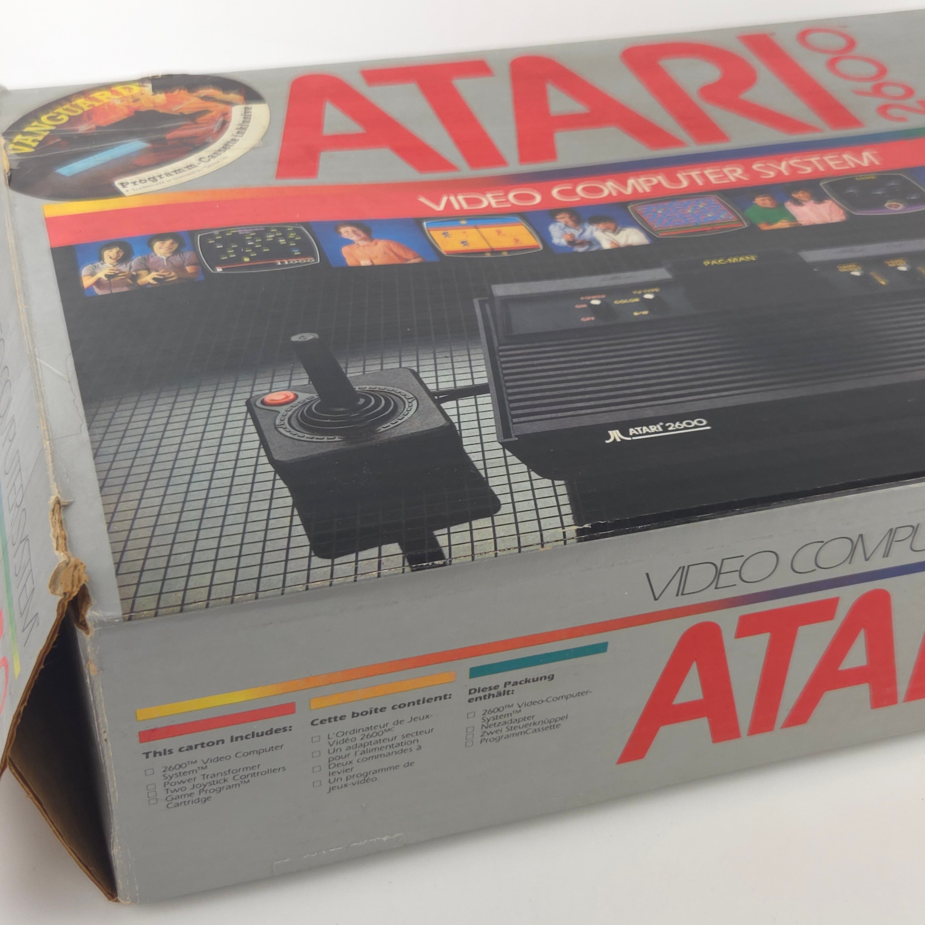 Atari 2600 Konsole OVP Vanguard Spiel PAL
