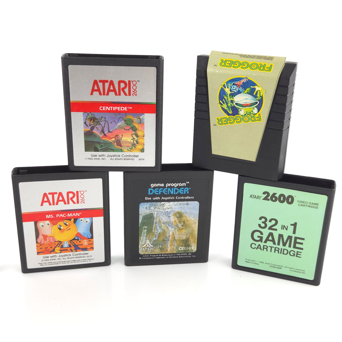 Atari 2600 Konsole 6 Spiele Controller Gut