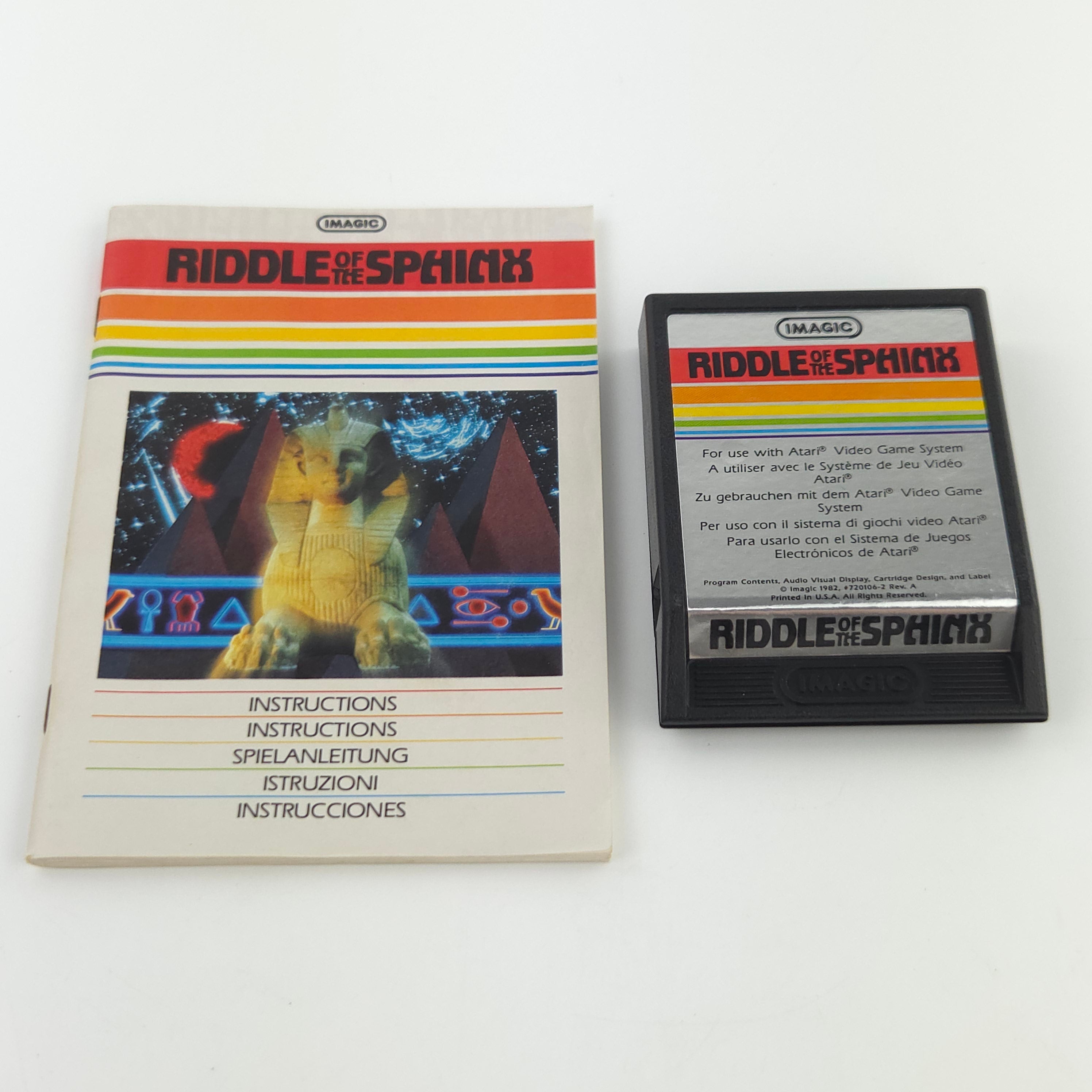 Atari 2600 Spiel Riddle of the Sphinx VCS PAL IMAGIC 1982