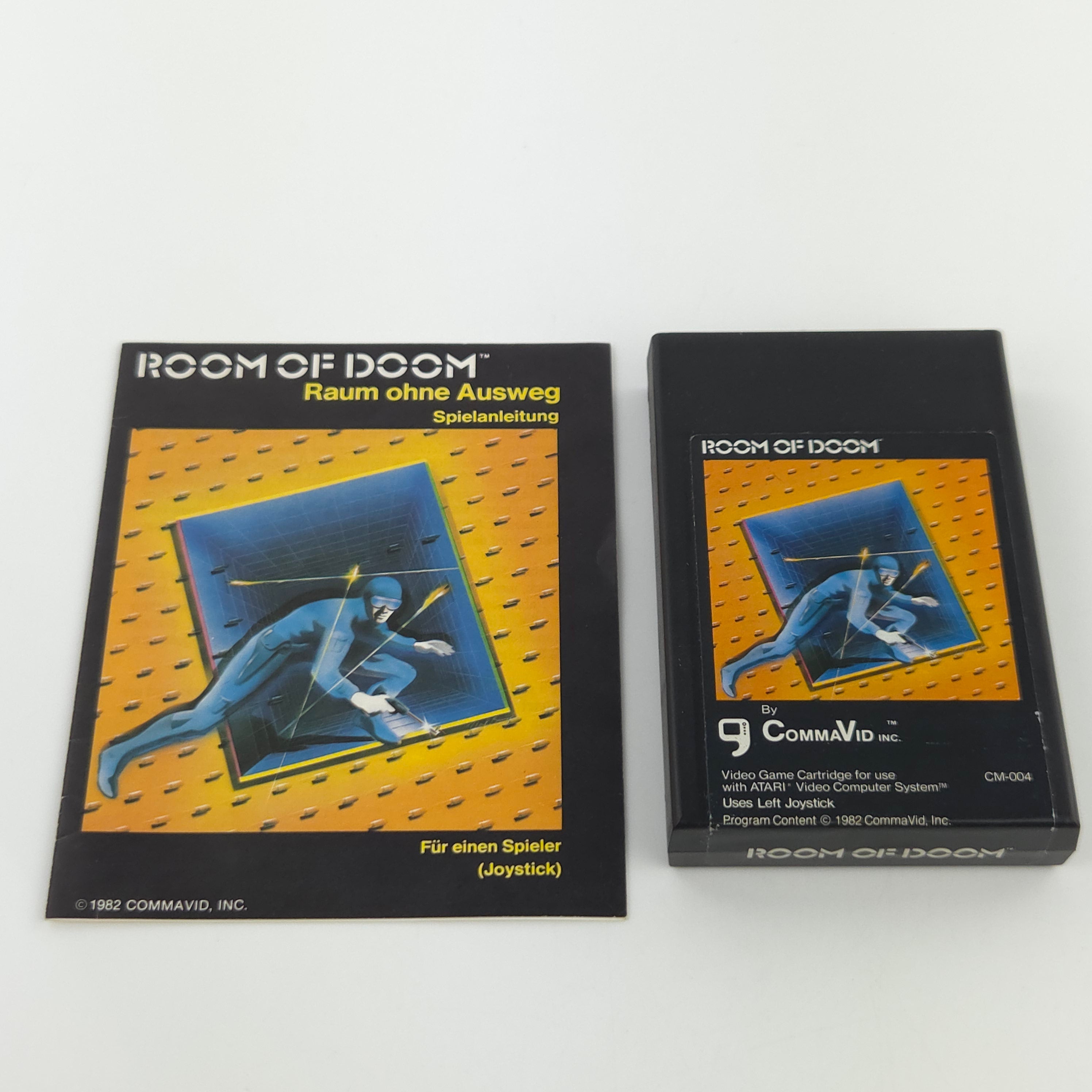 Atari 2600 Spiel Room of Doom Modul Anleitung PAL 1982