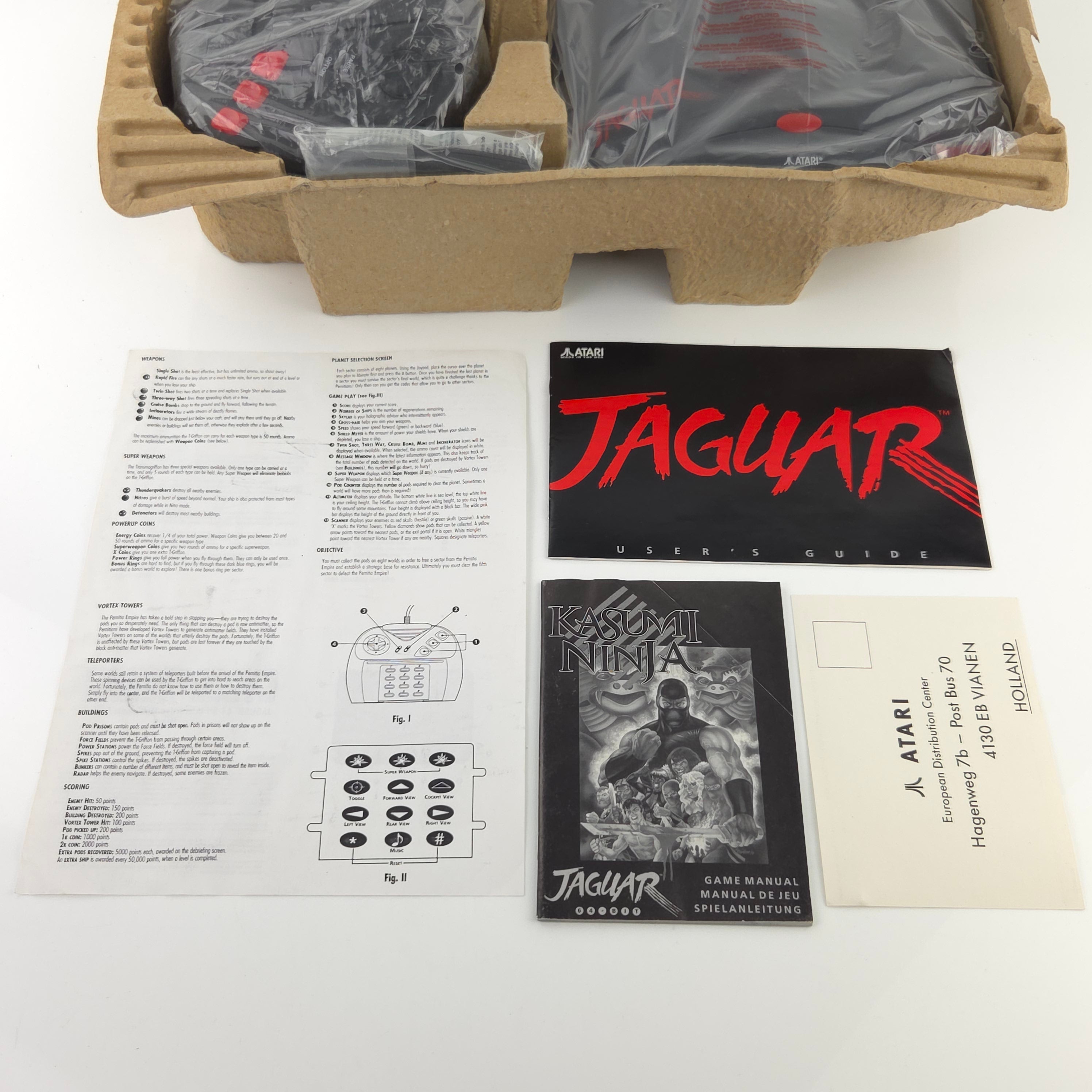 Atari Jaguar 64 Bit Konsole OVP USA