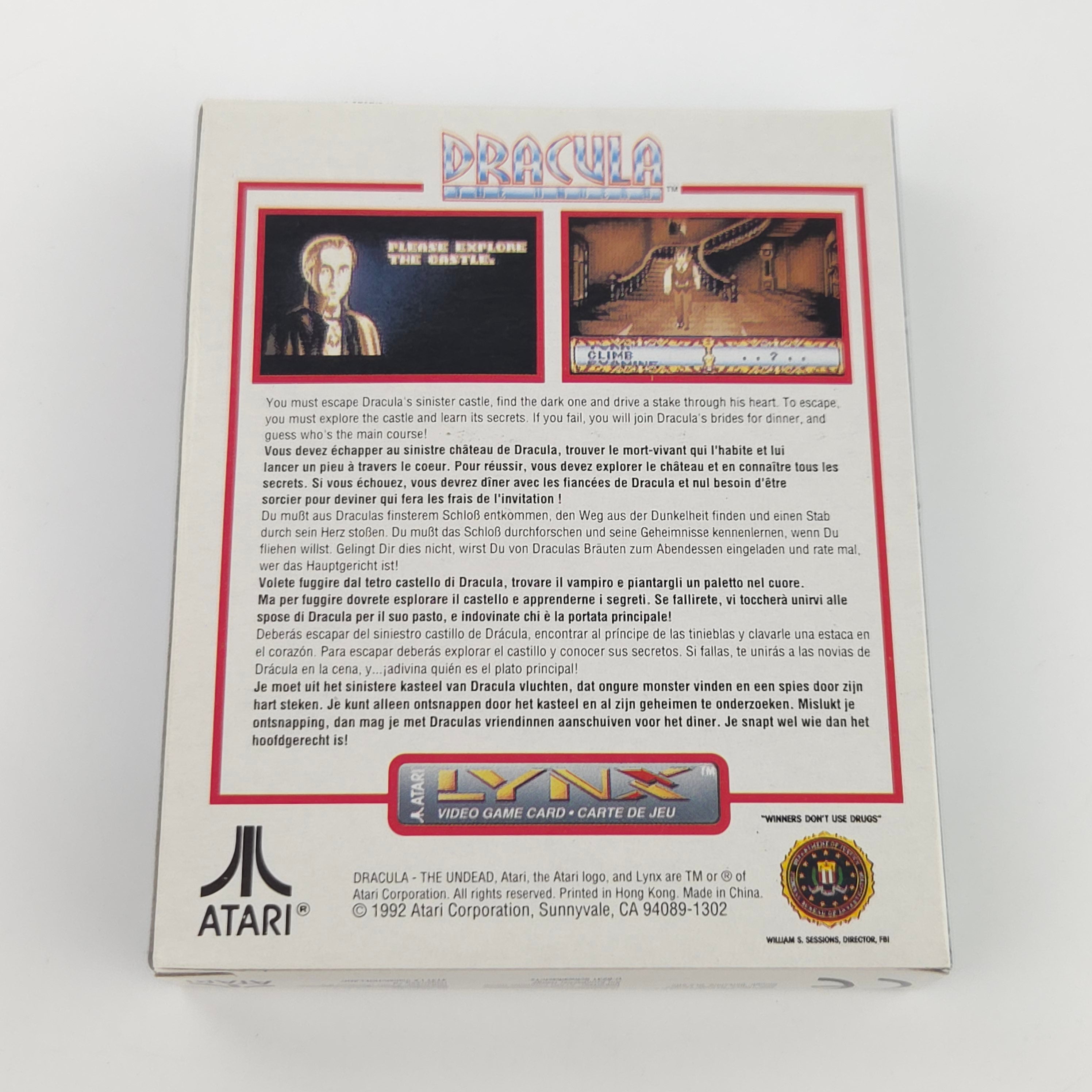 ATARI Lynx II Konsole Toki Dracula OVP PAL