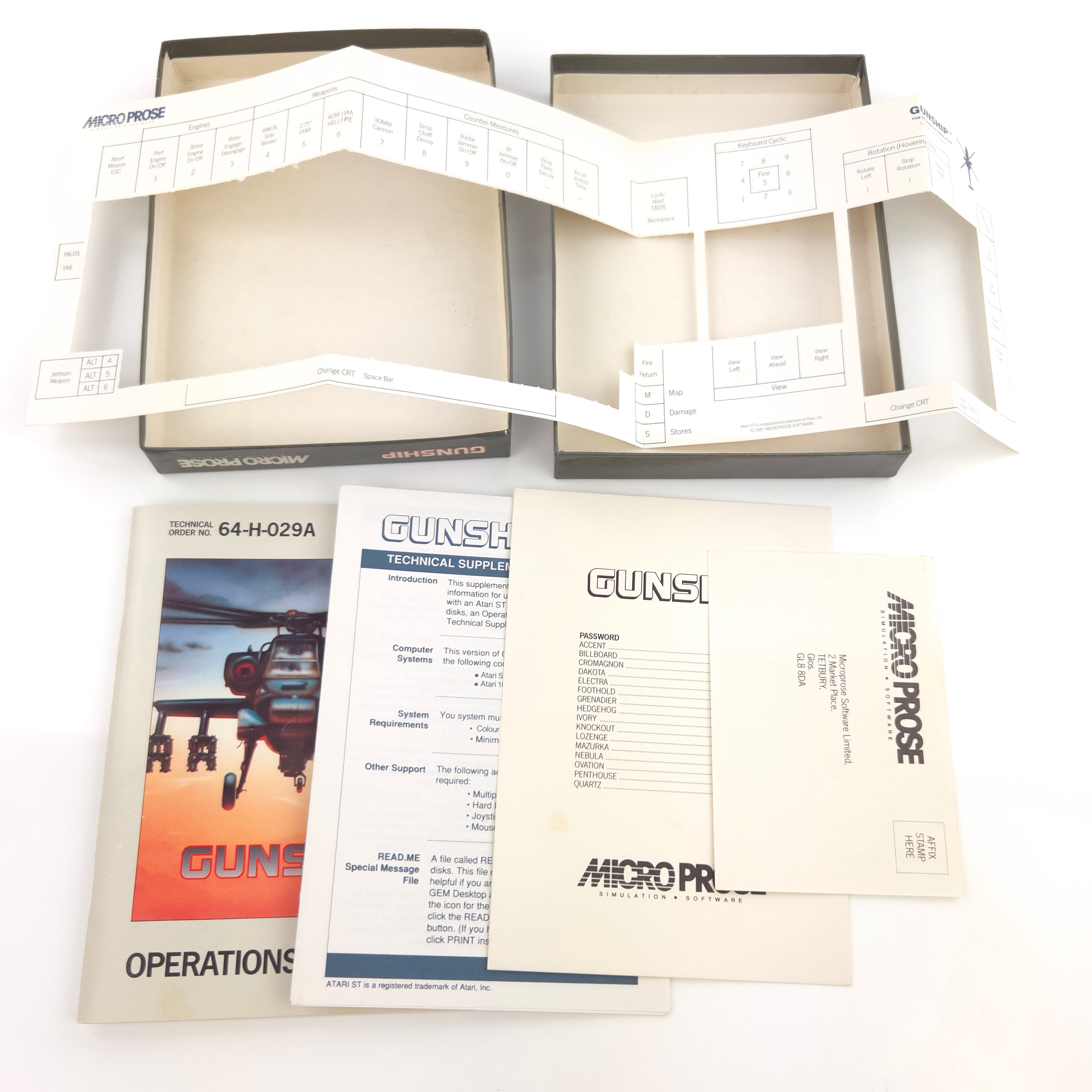 Atari ST Spiel – 21st Century Warrior Apache Gunship OVP