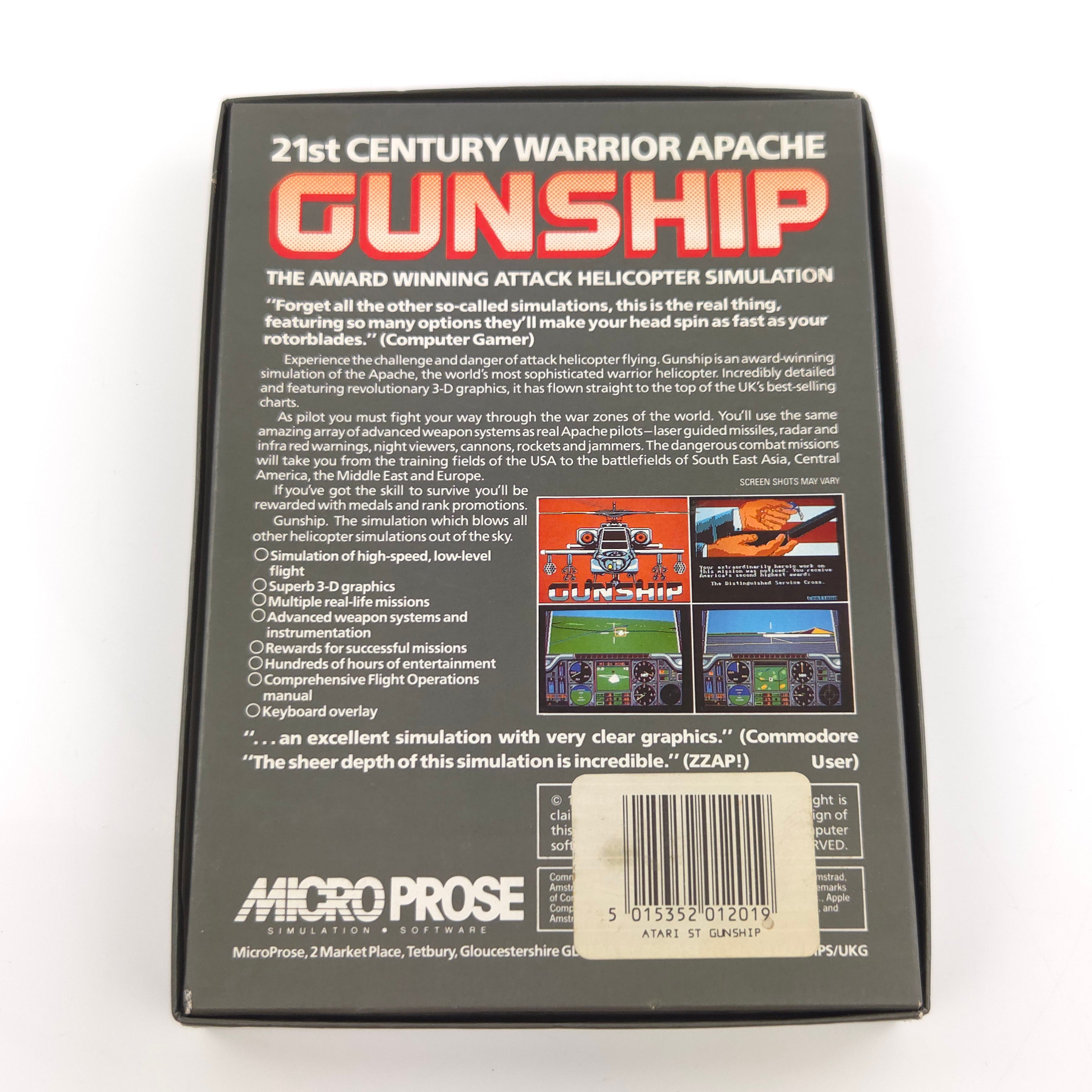 Atari ST Spiel – 21st Century Warrior Apache Gunship OVP