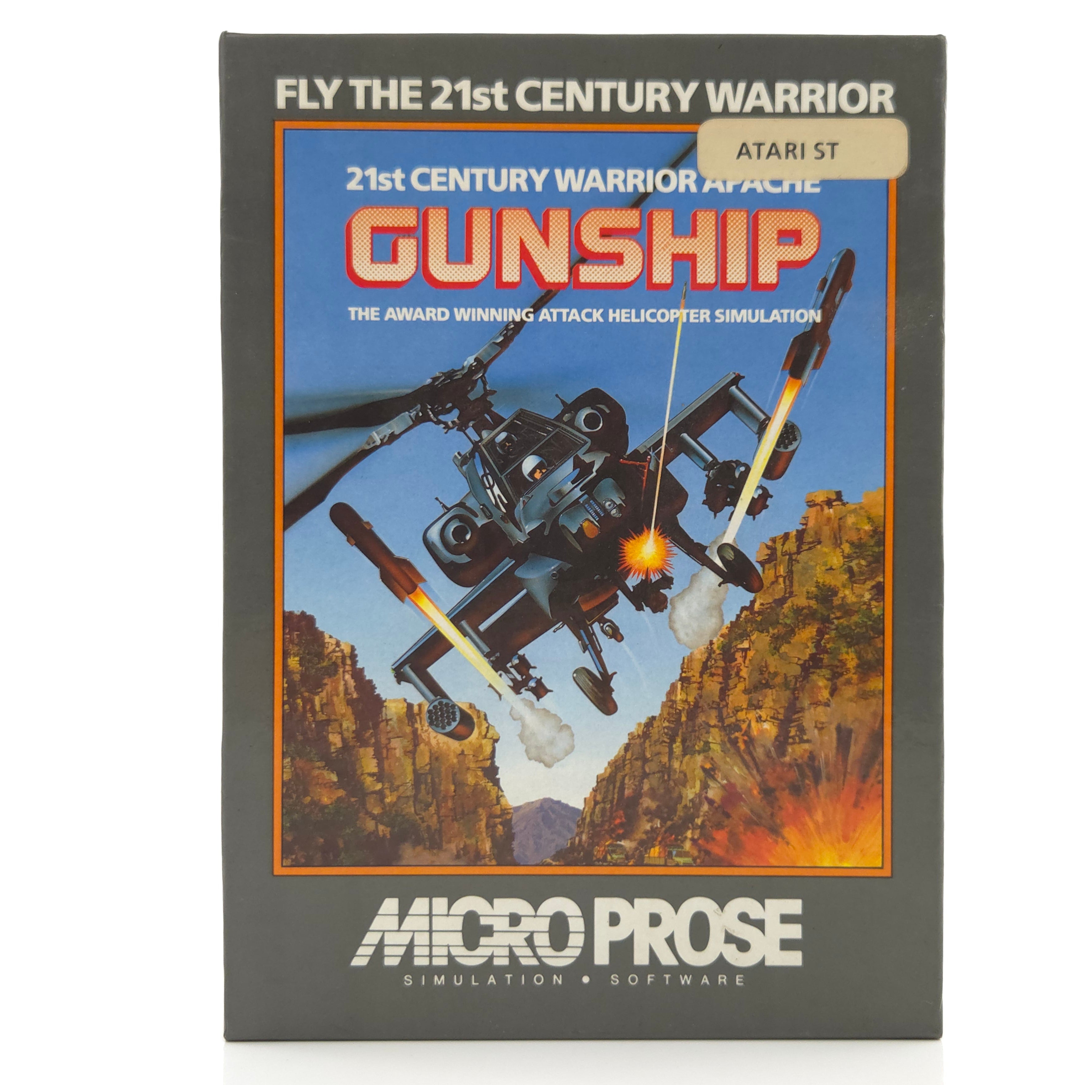 Atari ST Spiel – 21st Century Warrior Apache Gunship OVP