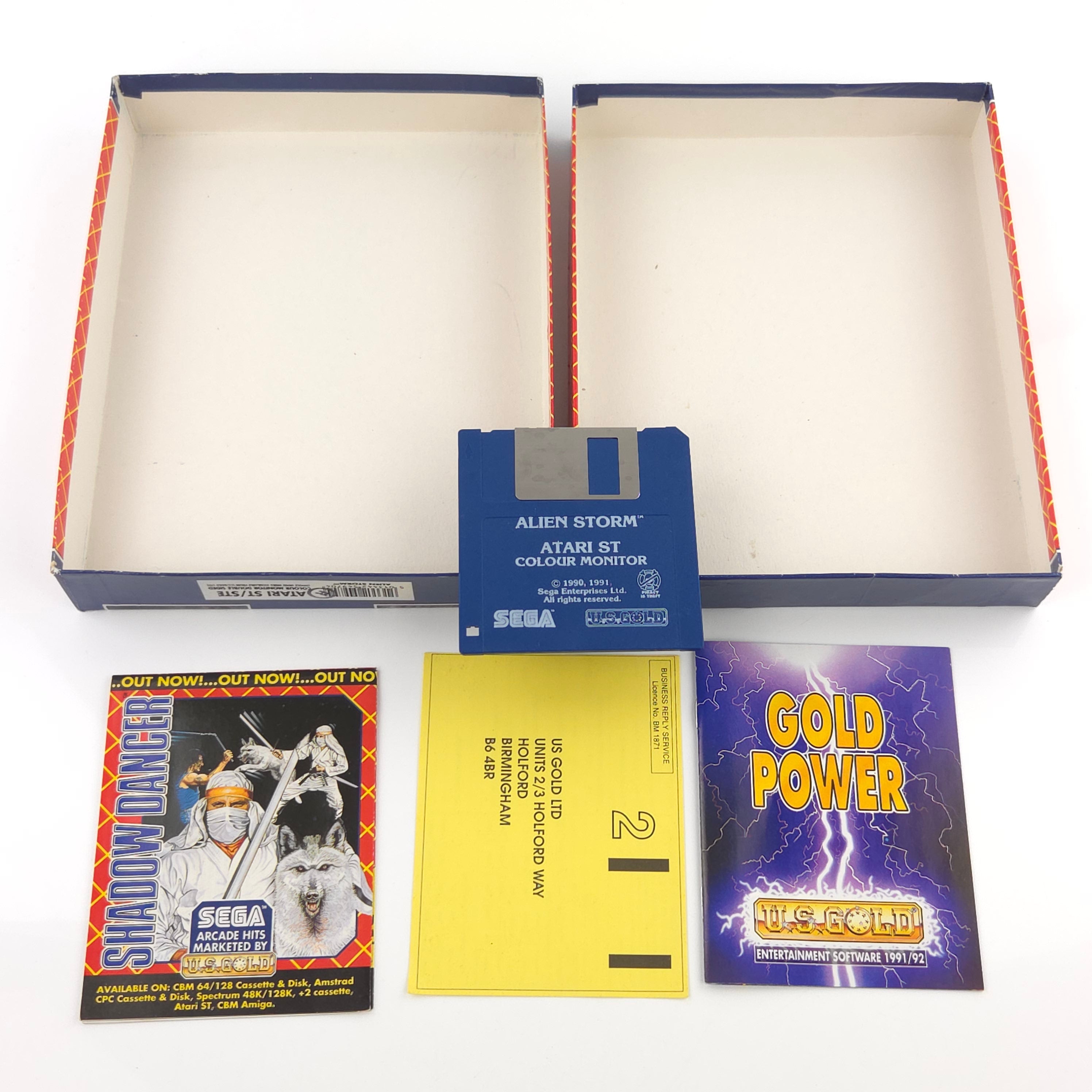 Atari ST Spiel – Alien Storm Diskette Anleitung OVP