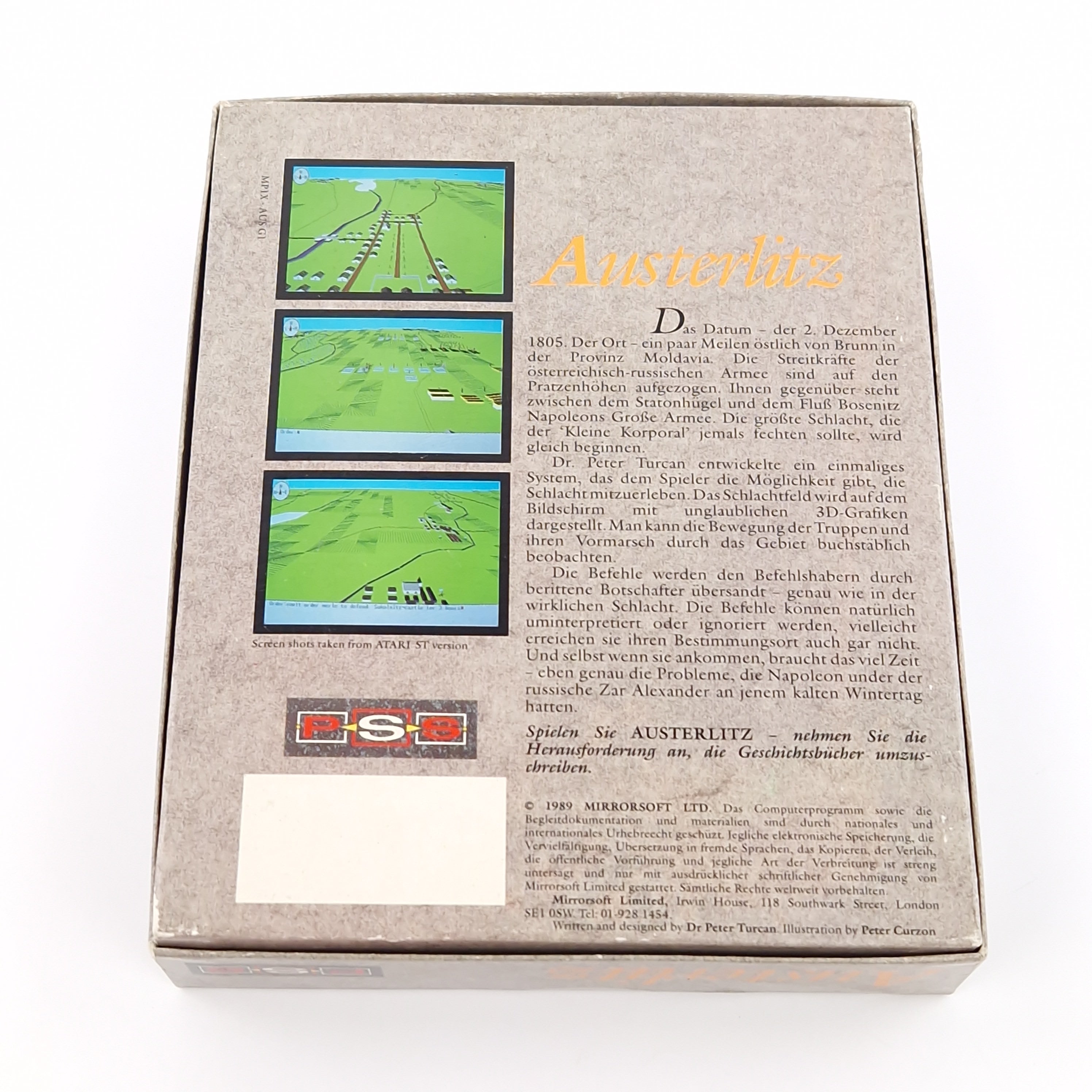 Atari ST Spiel – Austerlitz mit OVP und Anleitung