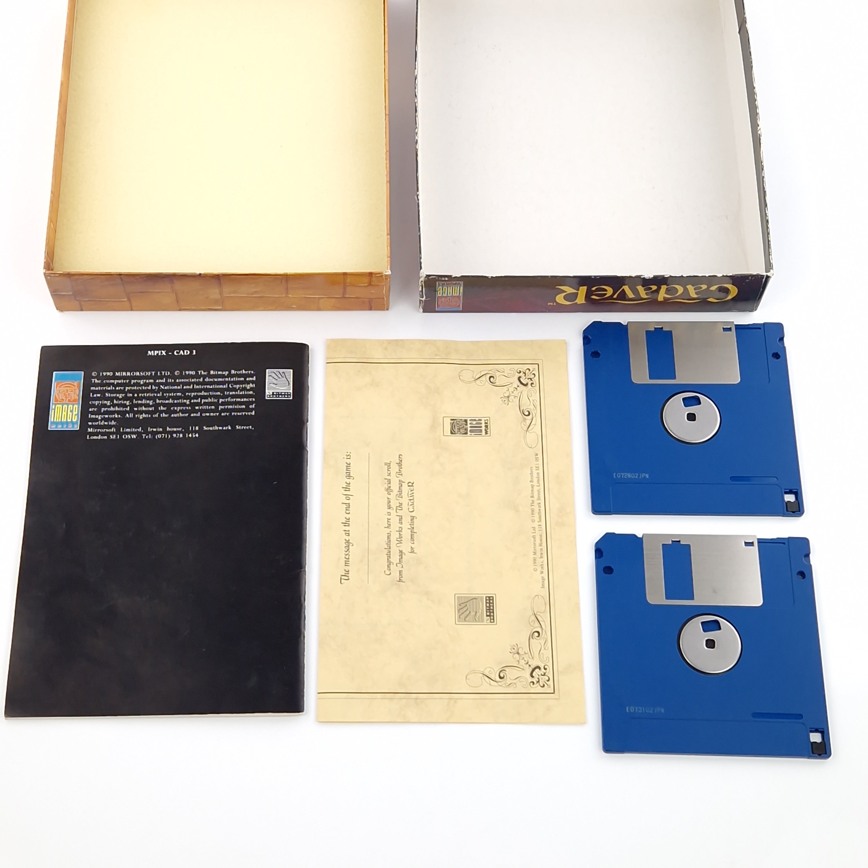 Atari ST Spiel – Cadaver Big Box Diskette Anleitung OVP