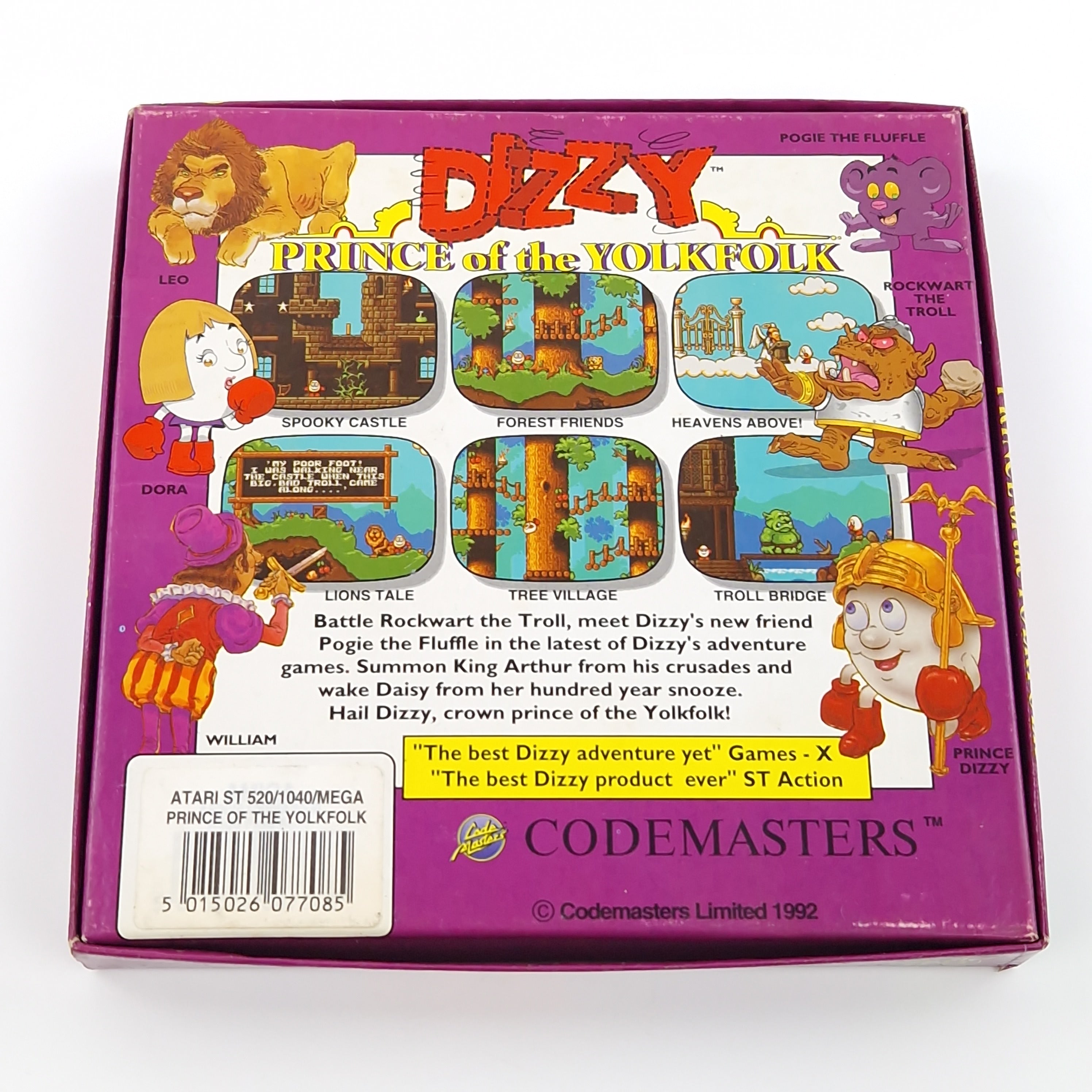 Atari ST Spiel – Dizzy Prince of the YolkFolk OVP Anleitung