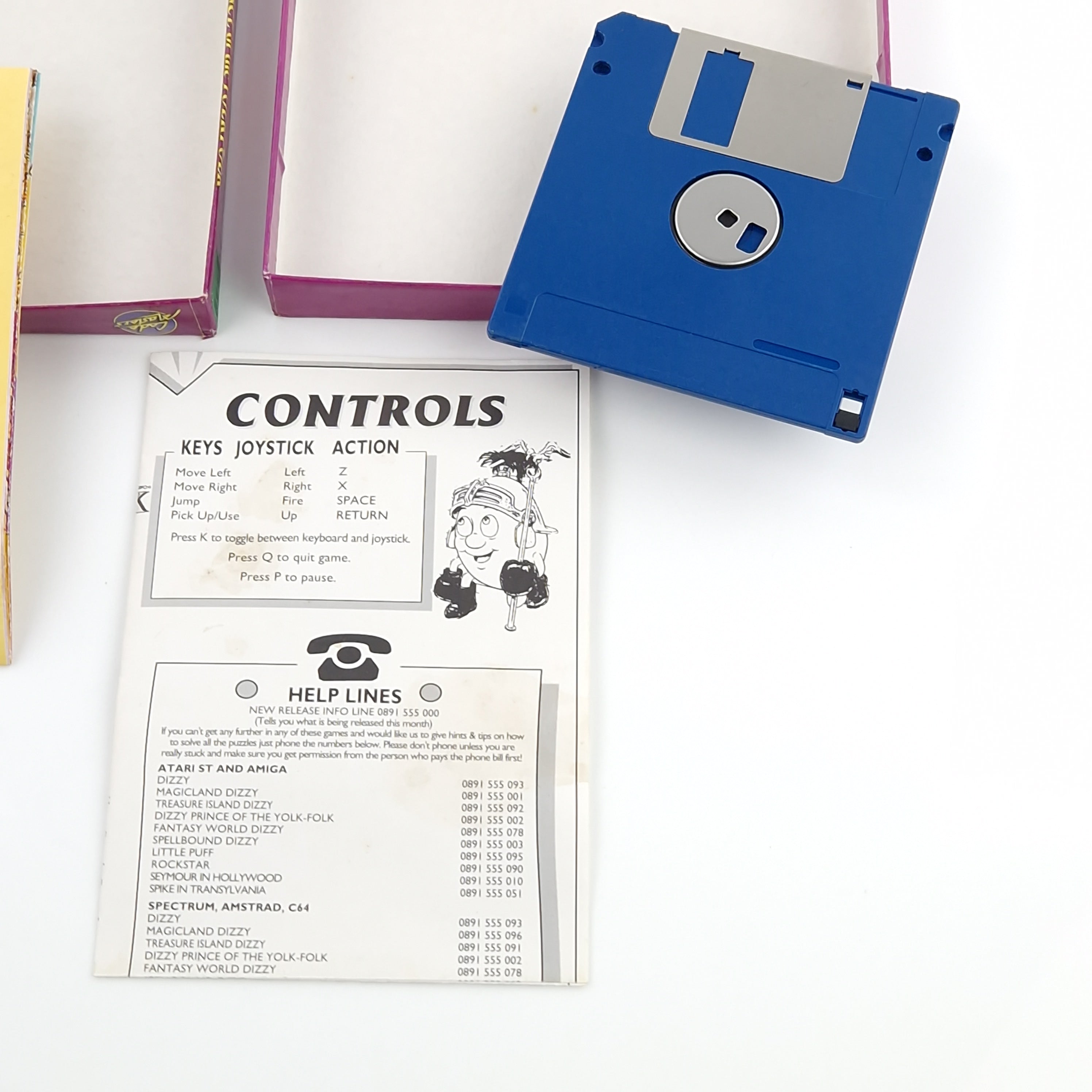 Atari ST Spiel – Dizzy Prince of the YolkFolk OVP Anleitung