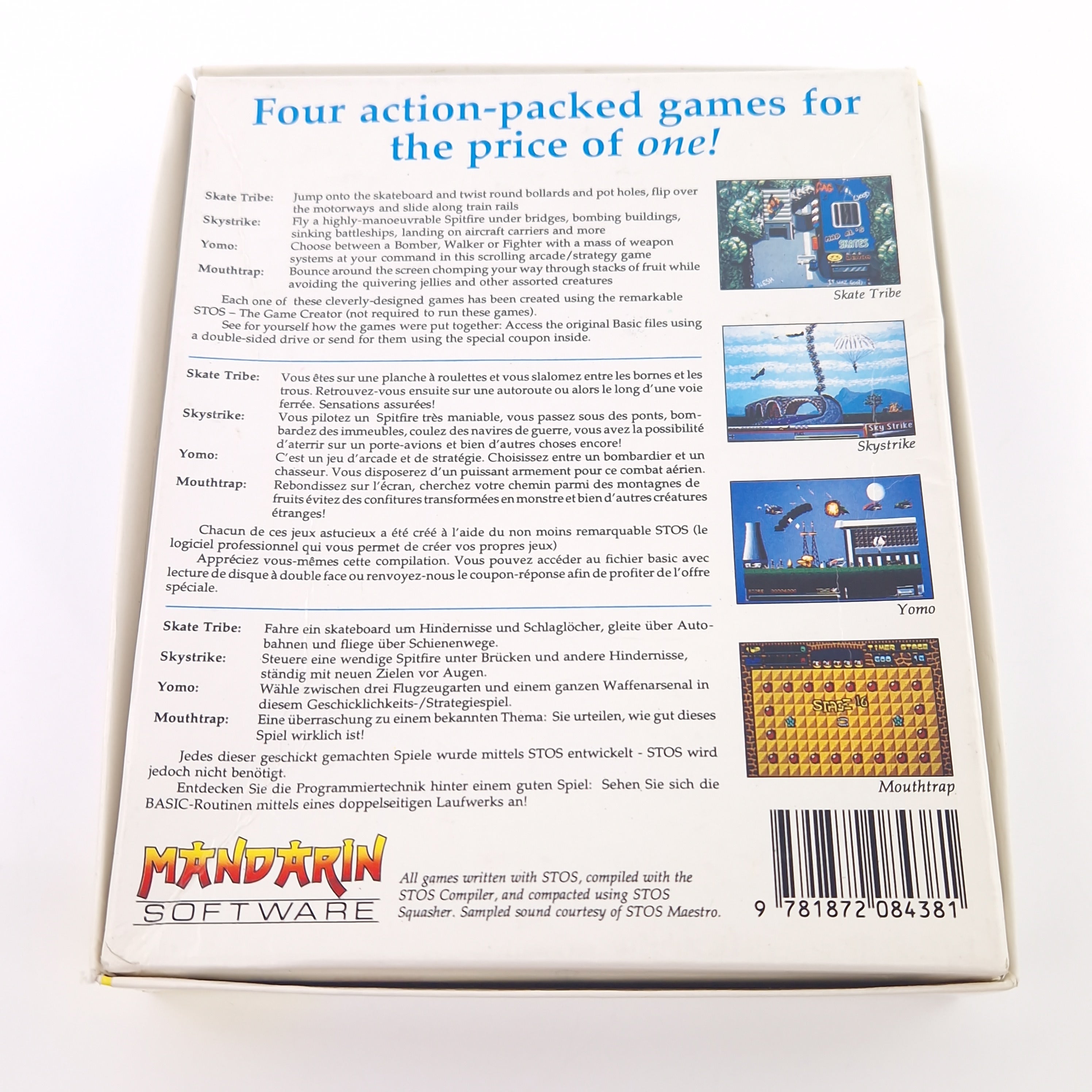 Atari ST Spiel – Games Galore Diskette OVP Mandarin Software