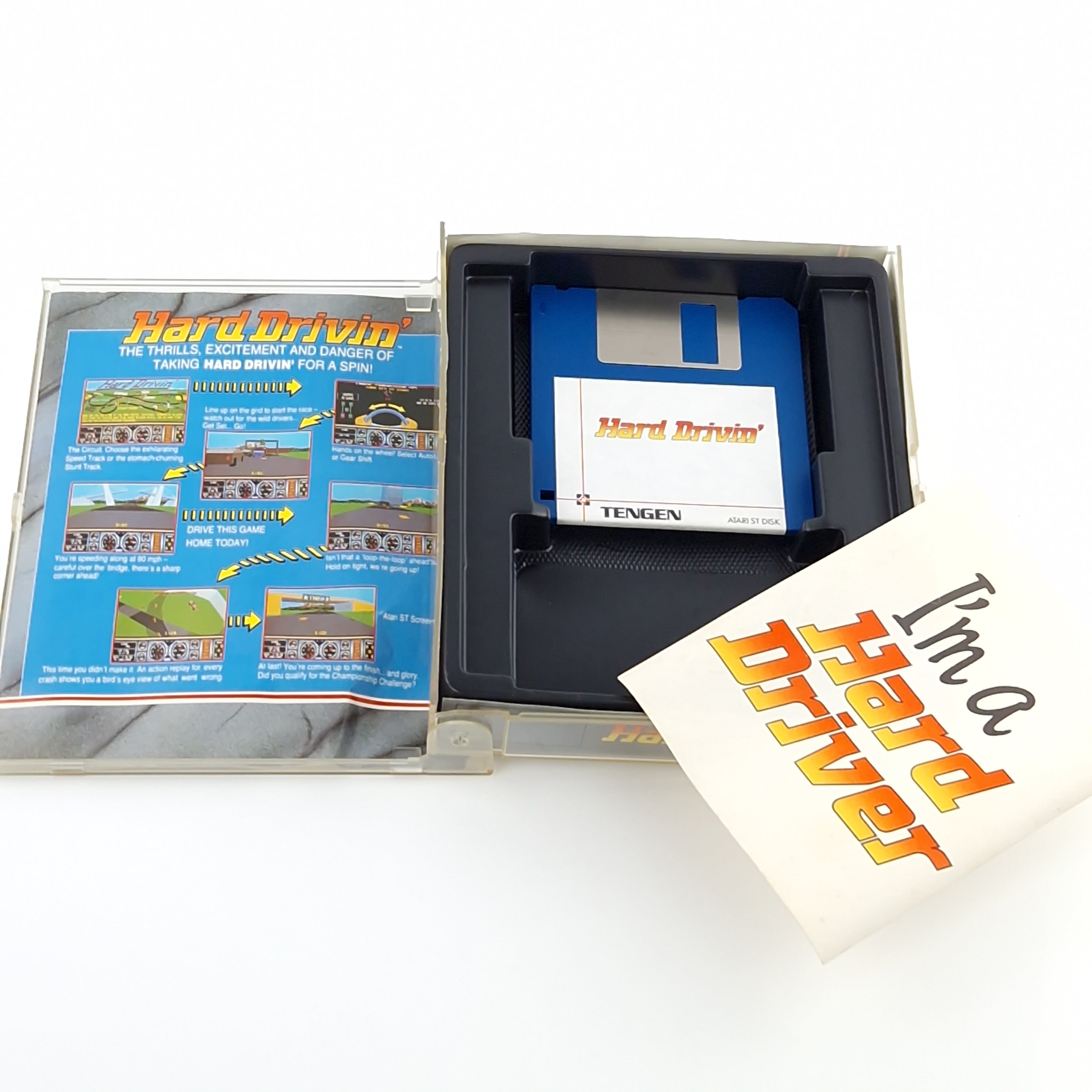 Atari ST Spiel – Hard Drivin Diskette Jewel Case OVP