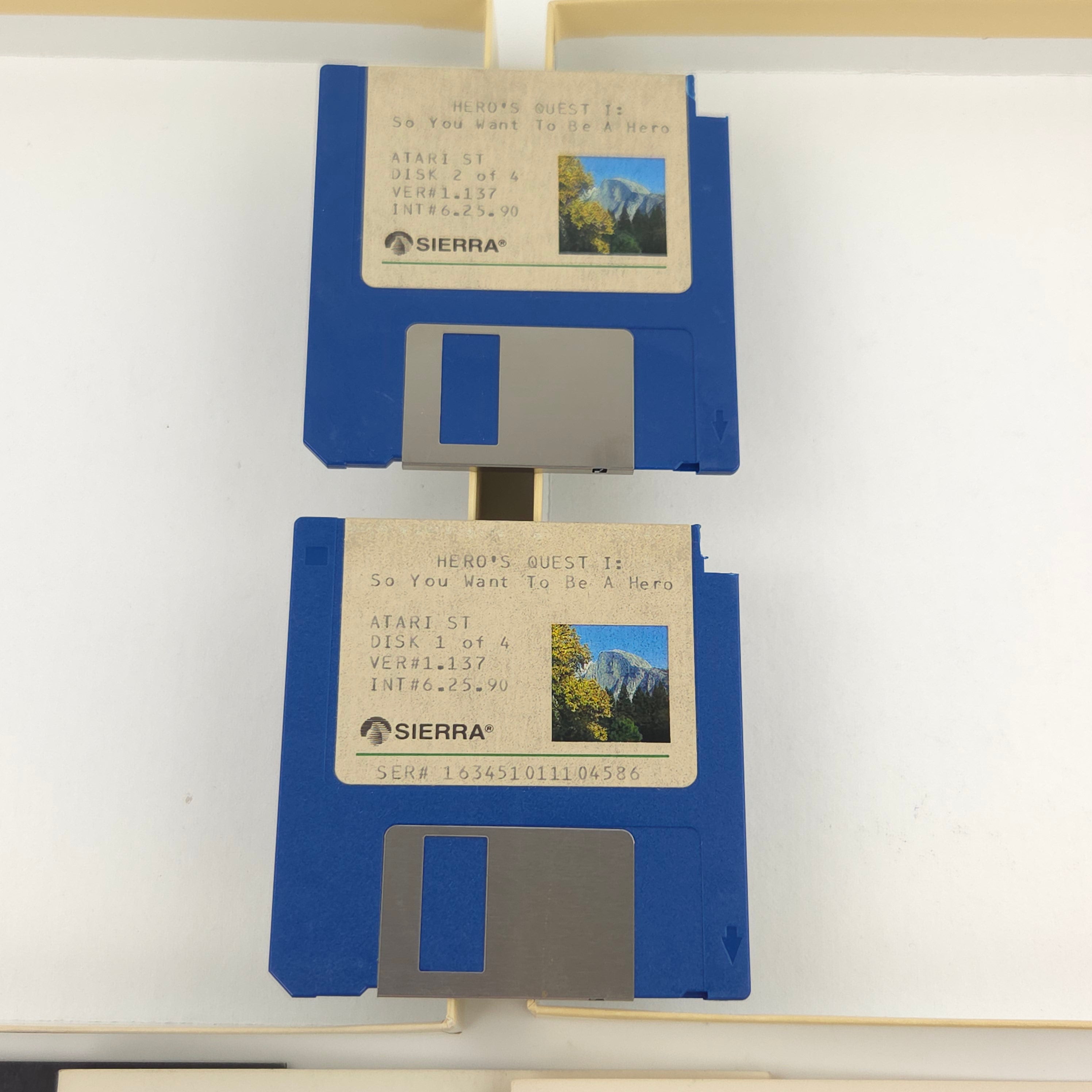 Atari ST Spiel – Heros Quest Diskette Anleitung OVP