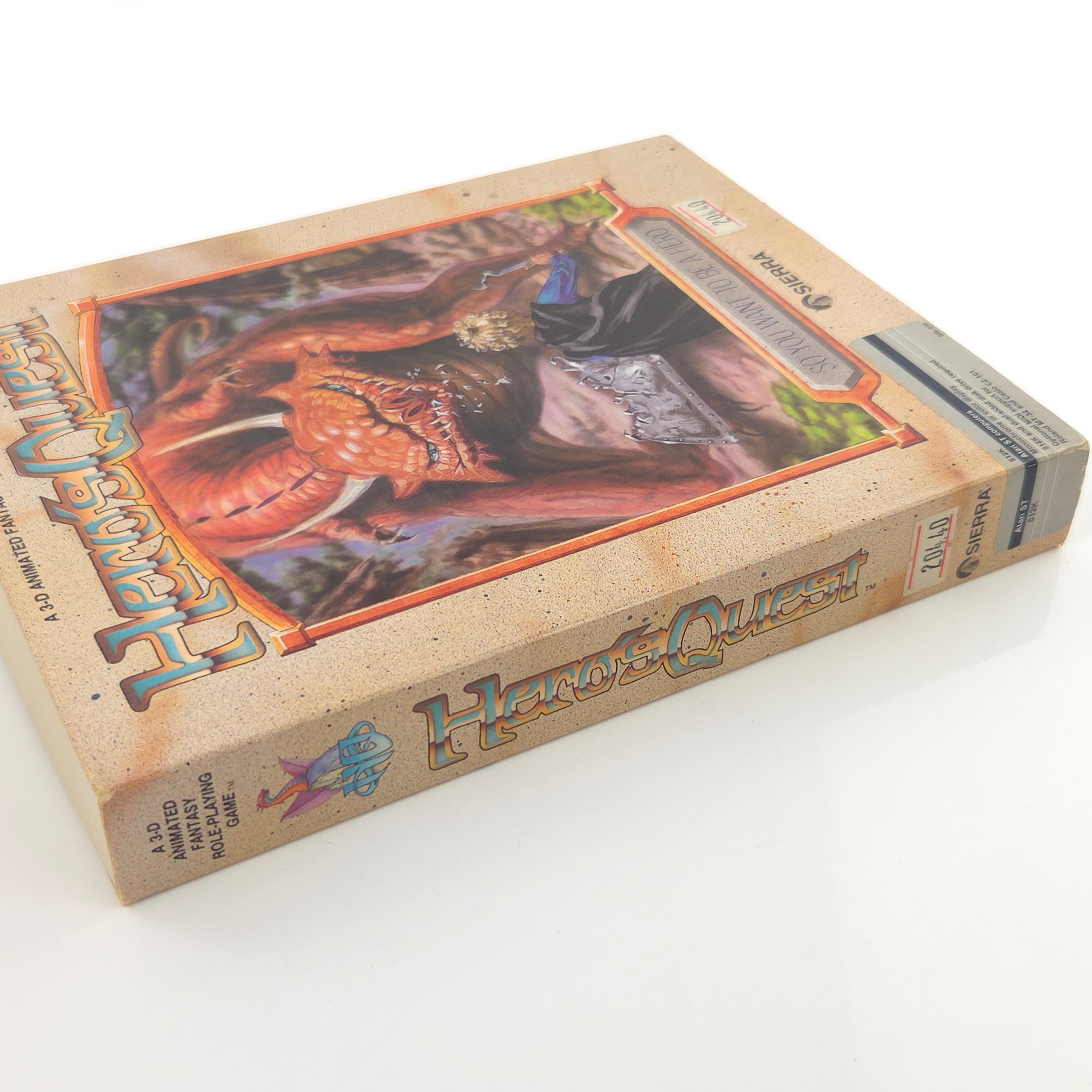 Atari ST Spiel – Heros Quest Diskette Anleitung OVP