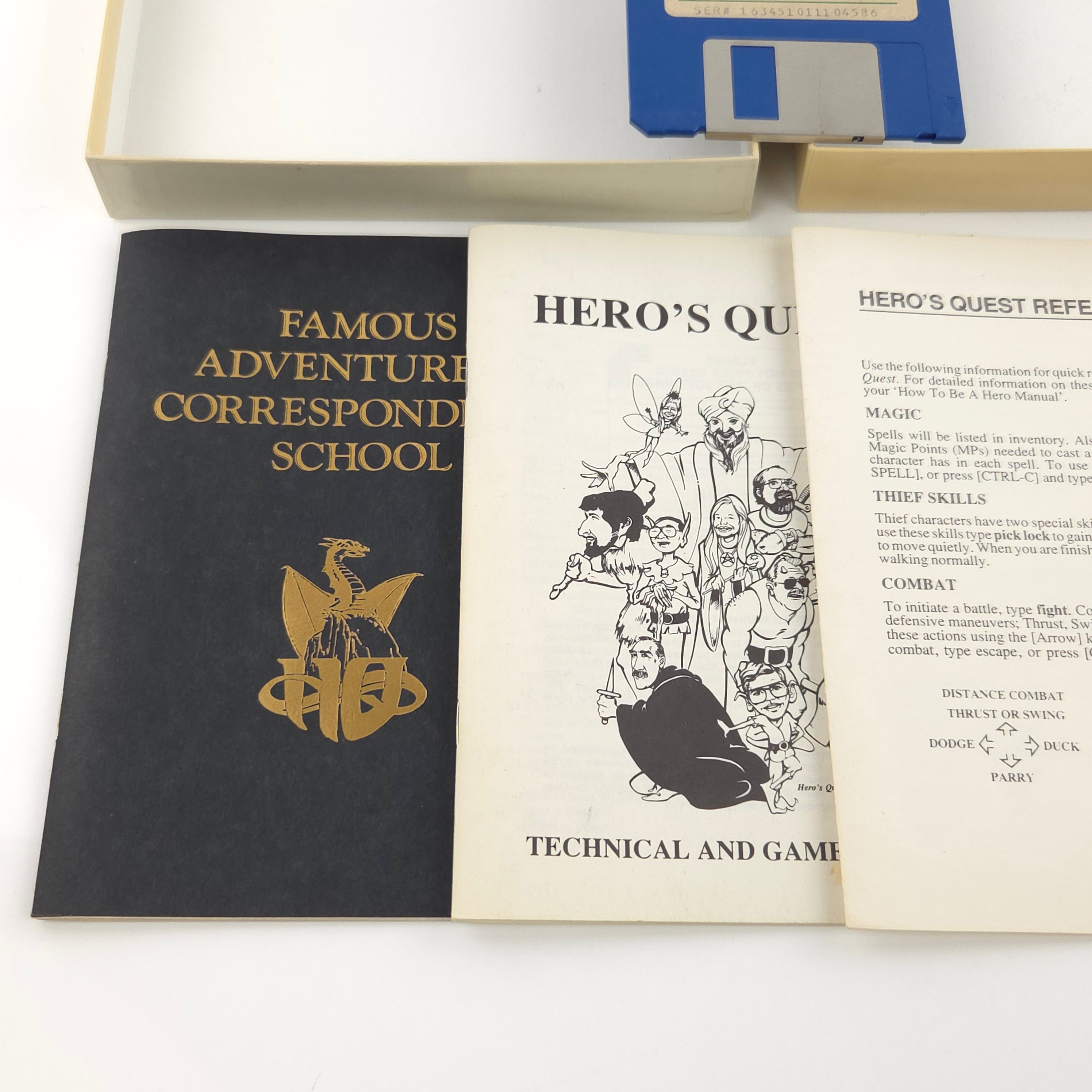 Atari ST Spiel – Heros Quest Diskette Anleitung OVP