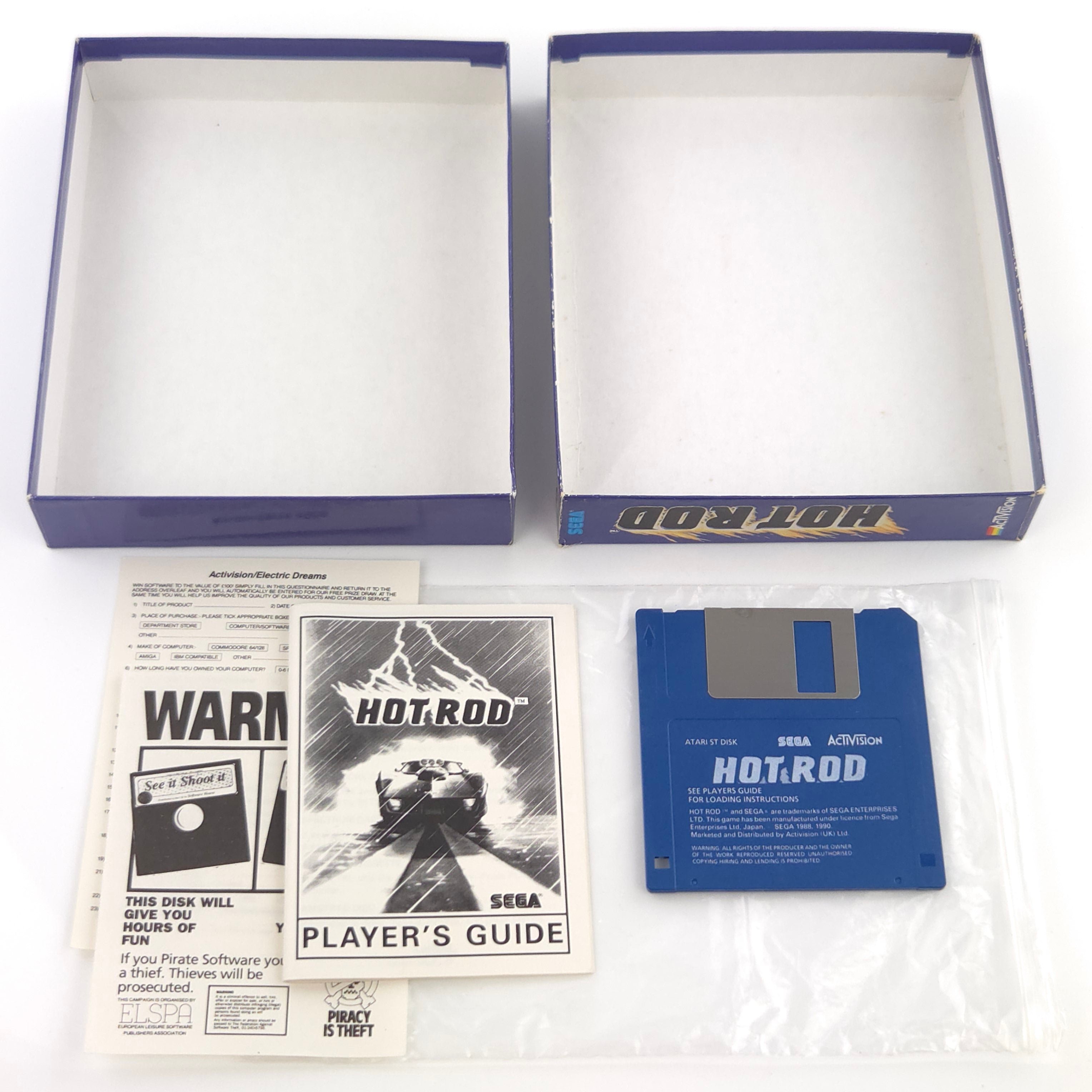 Atari ST Spiel – Hot Rod mit Anleitung und OVP