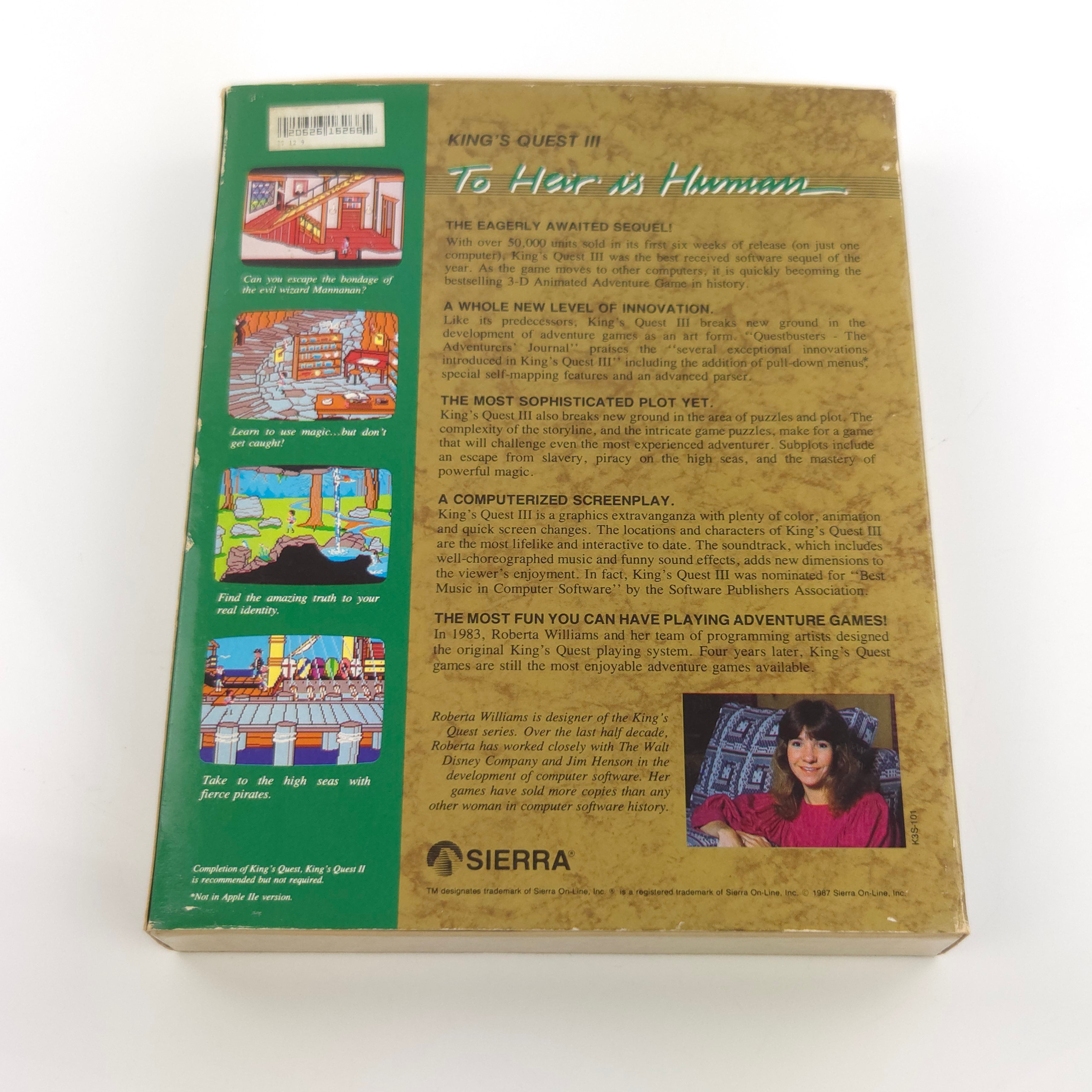 Atari ST Spiel – Kings Quest III To Heir is Human OVP