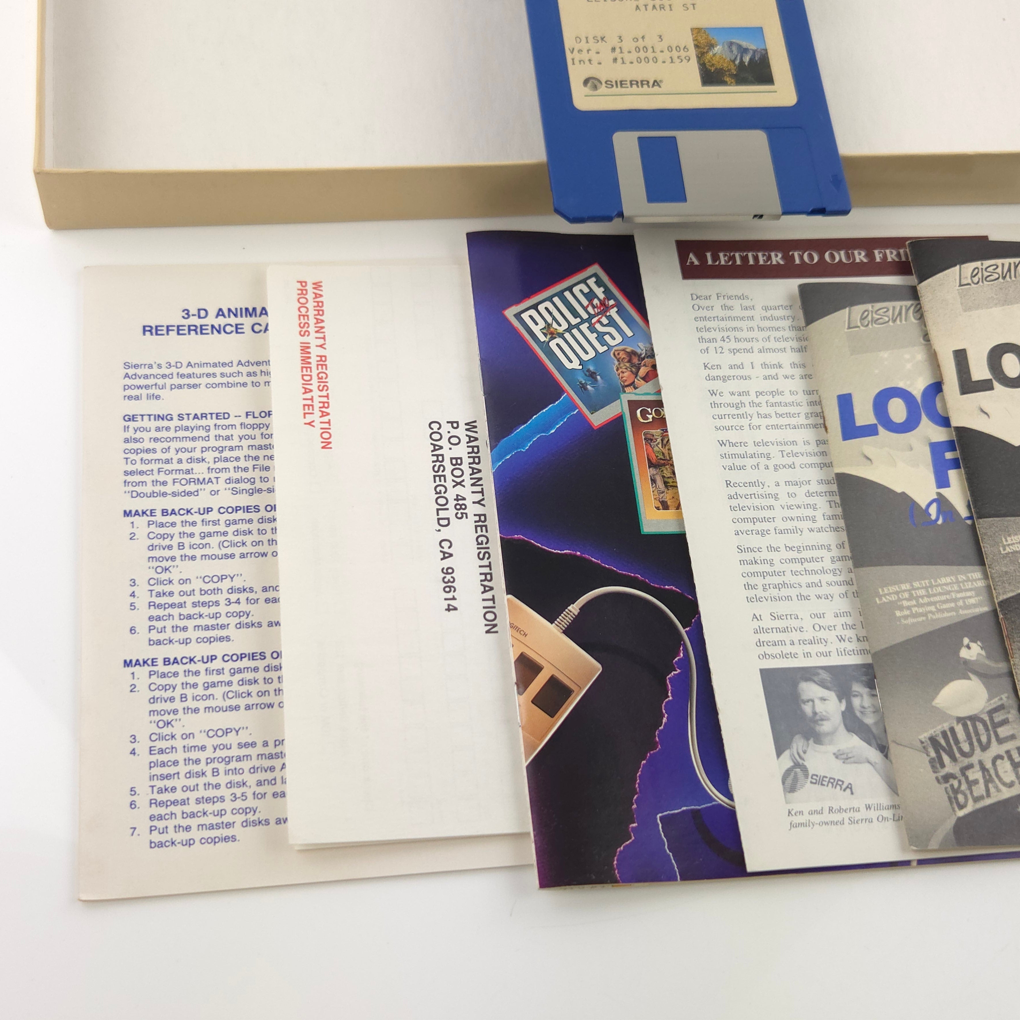 Atari ST Spiel – Leisure Suit Larry goes Looking (OVP)