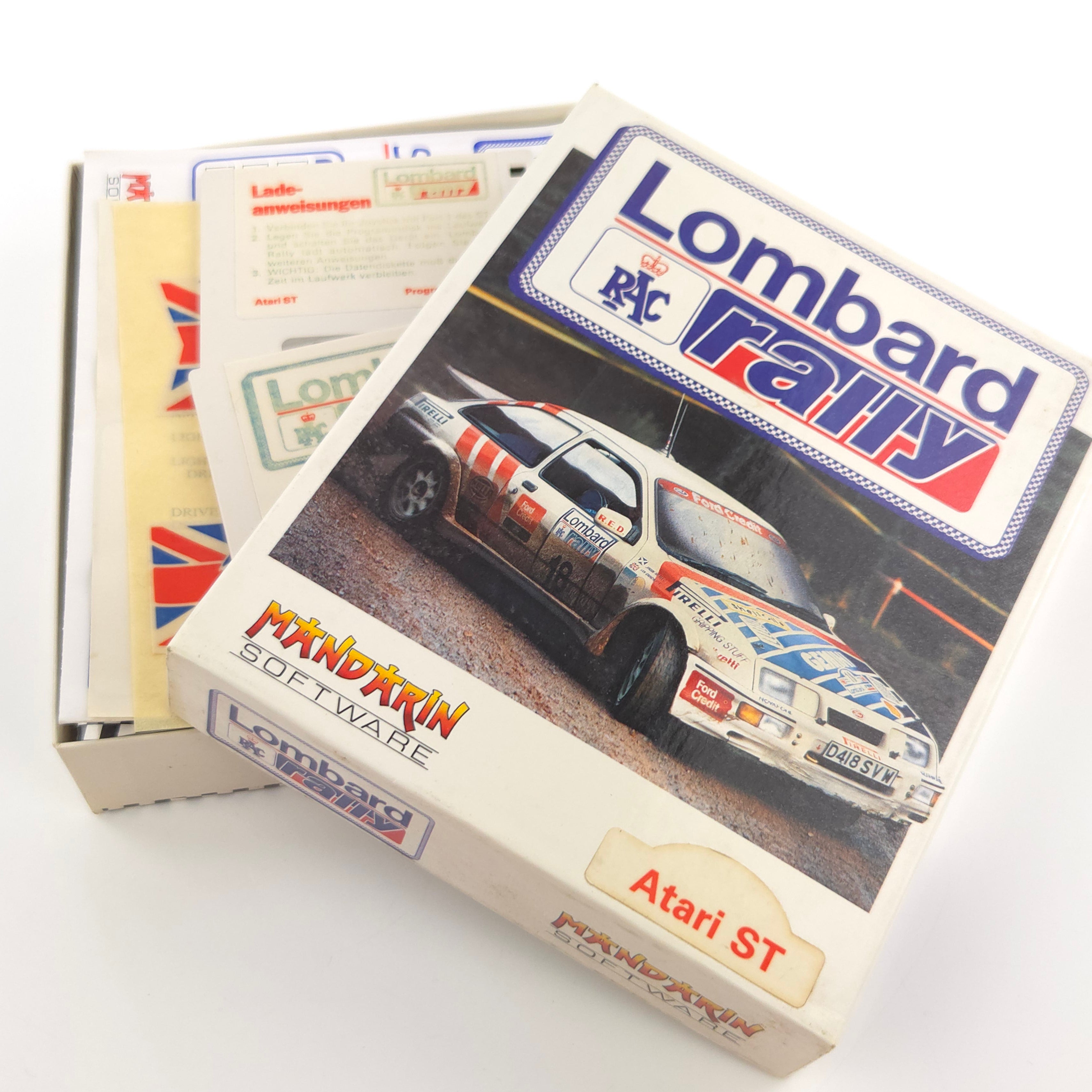 Atari ST Spiel – Lombard Rally OVP Diskette Anleitung
