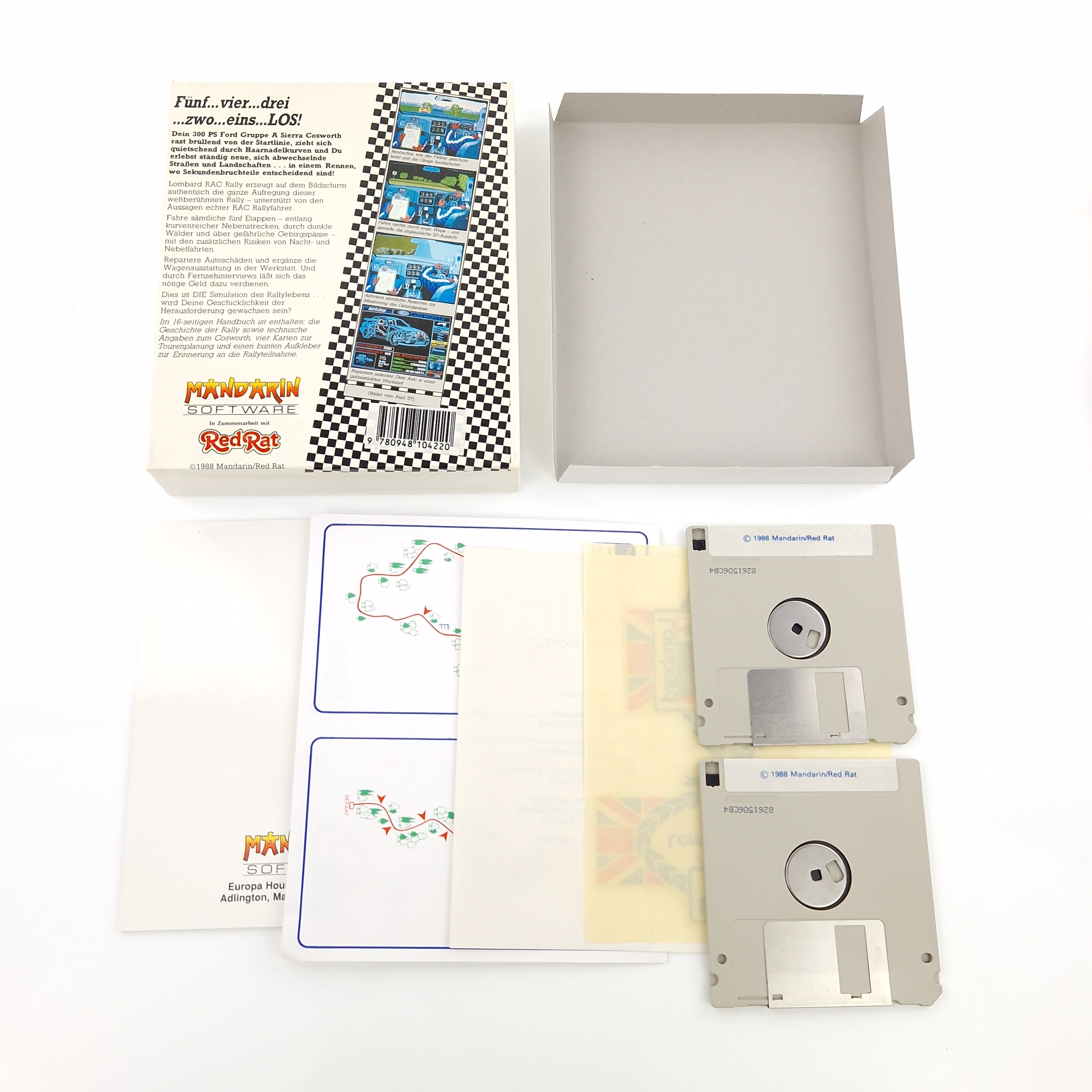 Atari ST Spiel – Lombard Rally Diskette OVP Anleitung