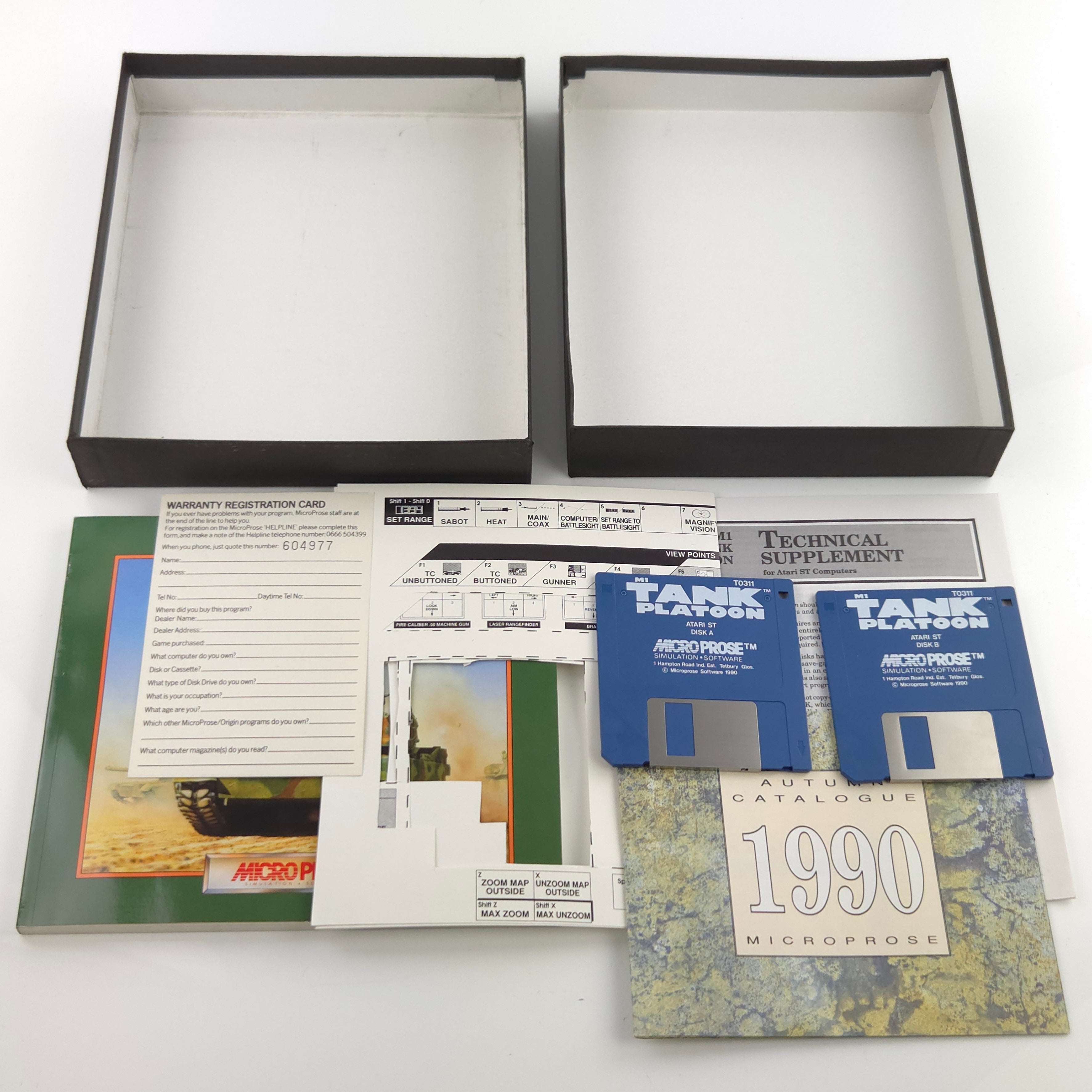 Atari ST Spiel – MI Tank Platoon OVP Diskette Anleitung