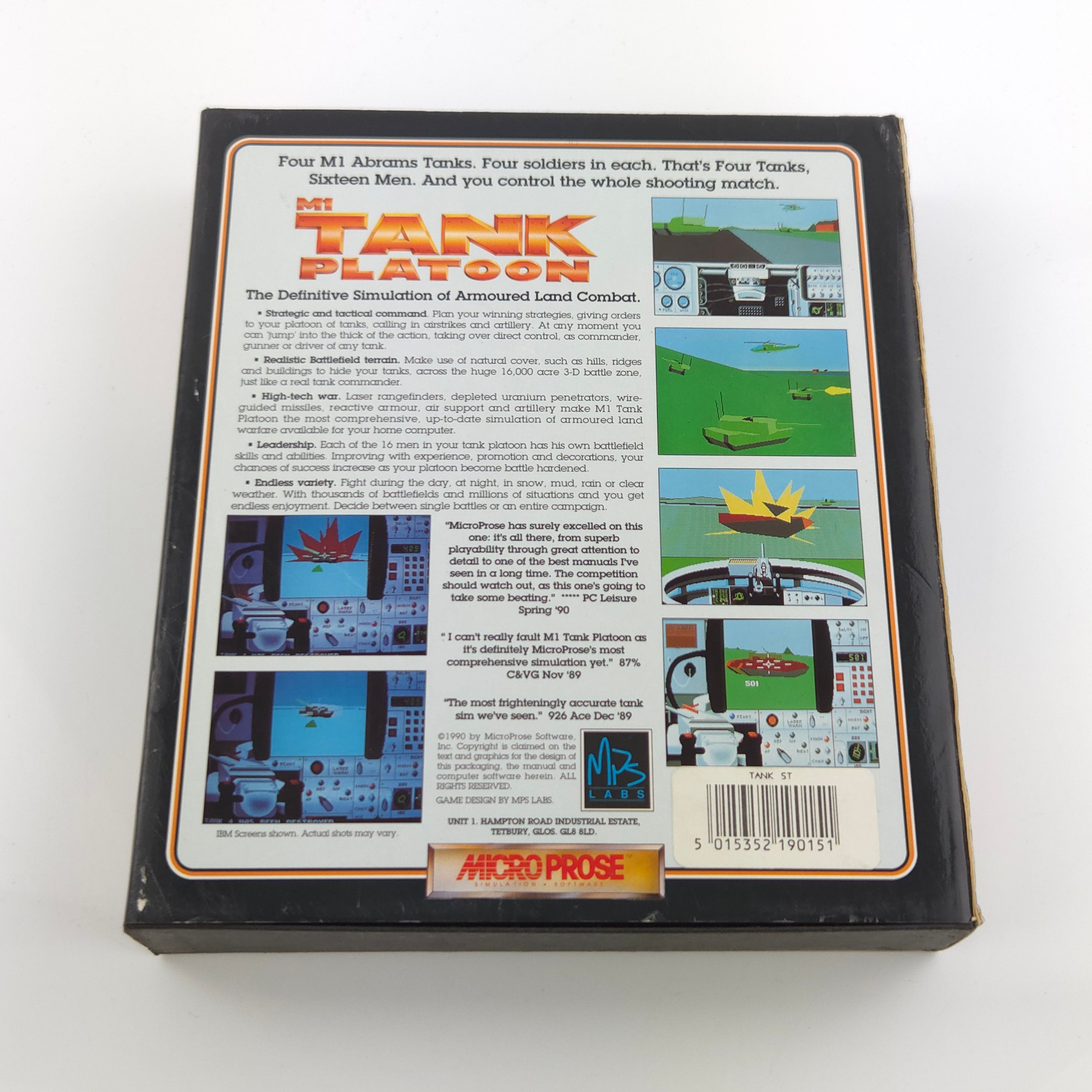 Atari ST Spiel – MI Tank Platoon OVP Diskette Anleitung