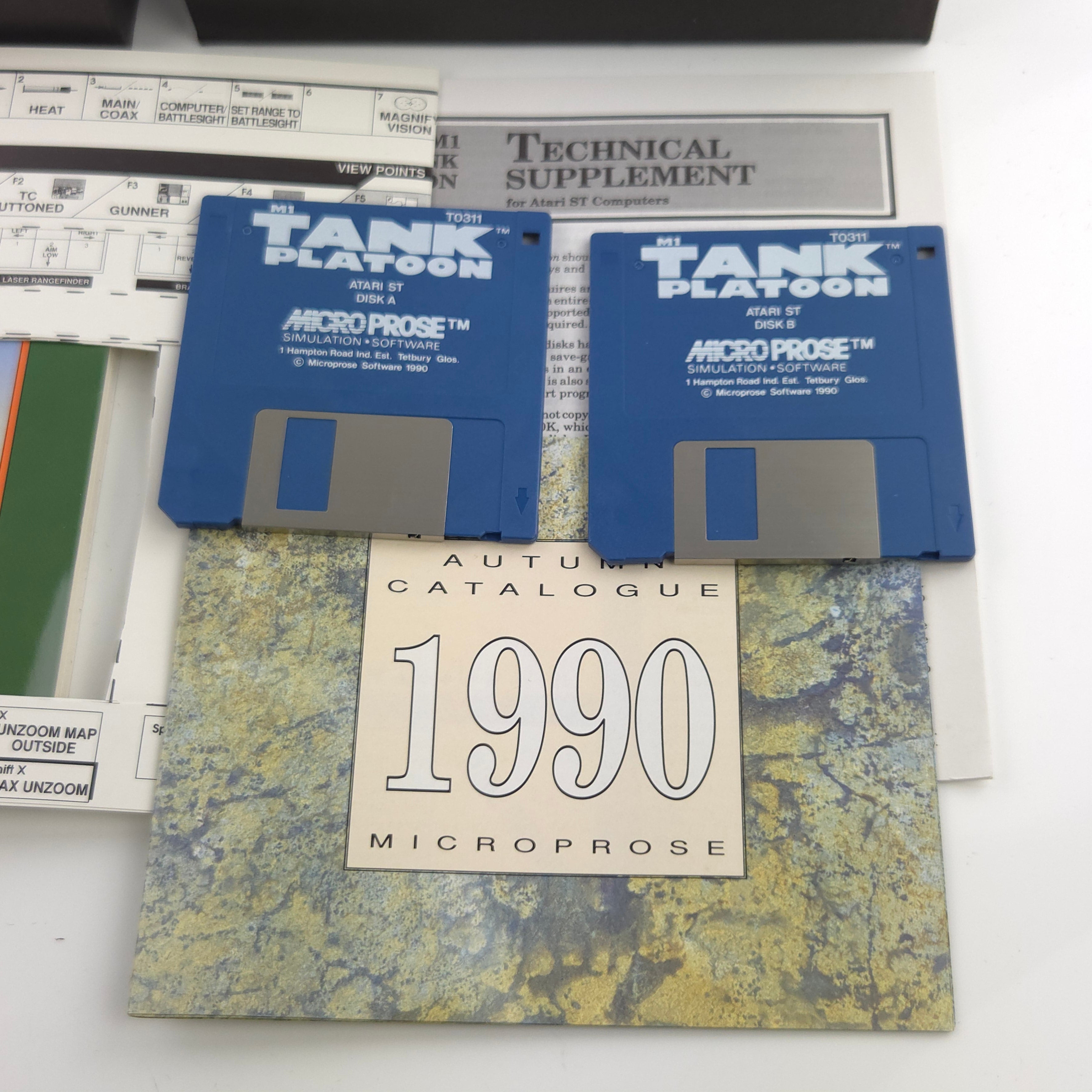 Atari ST Spiel – MI Tank Platoon OVP Diskette Anleitung