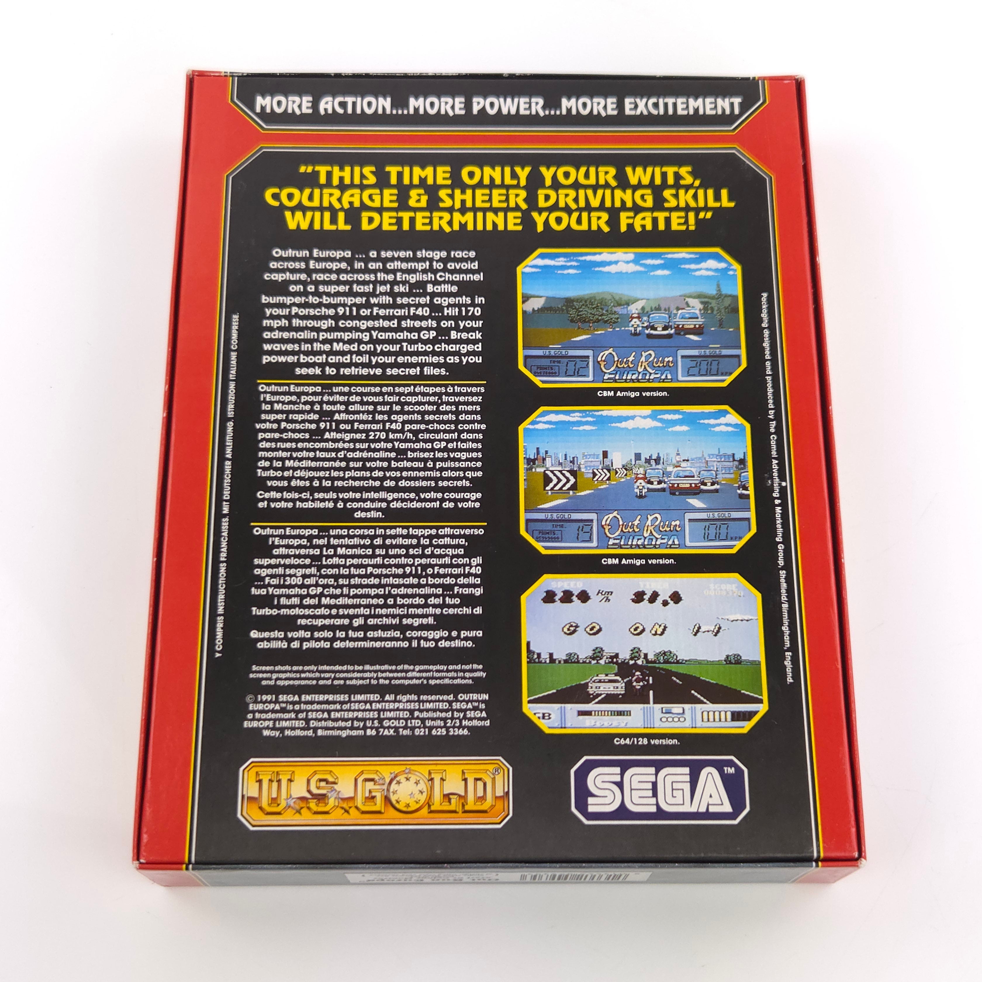 Atari ST Spiel – Out Run Europa Big Box OVP Diskette