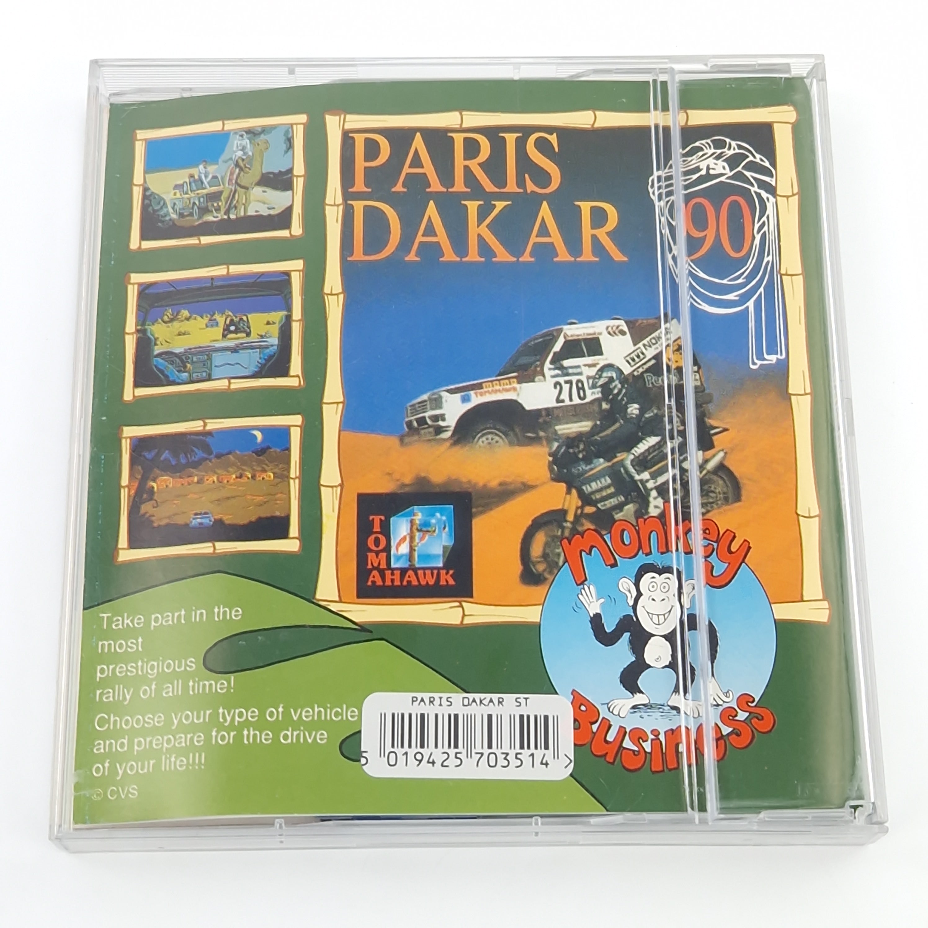 Atari ST Spiel – Paris Dakar (OVP Diskette Amiga)