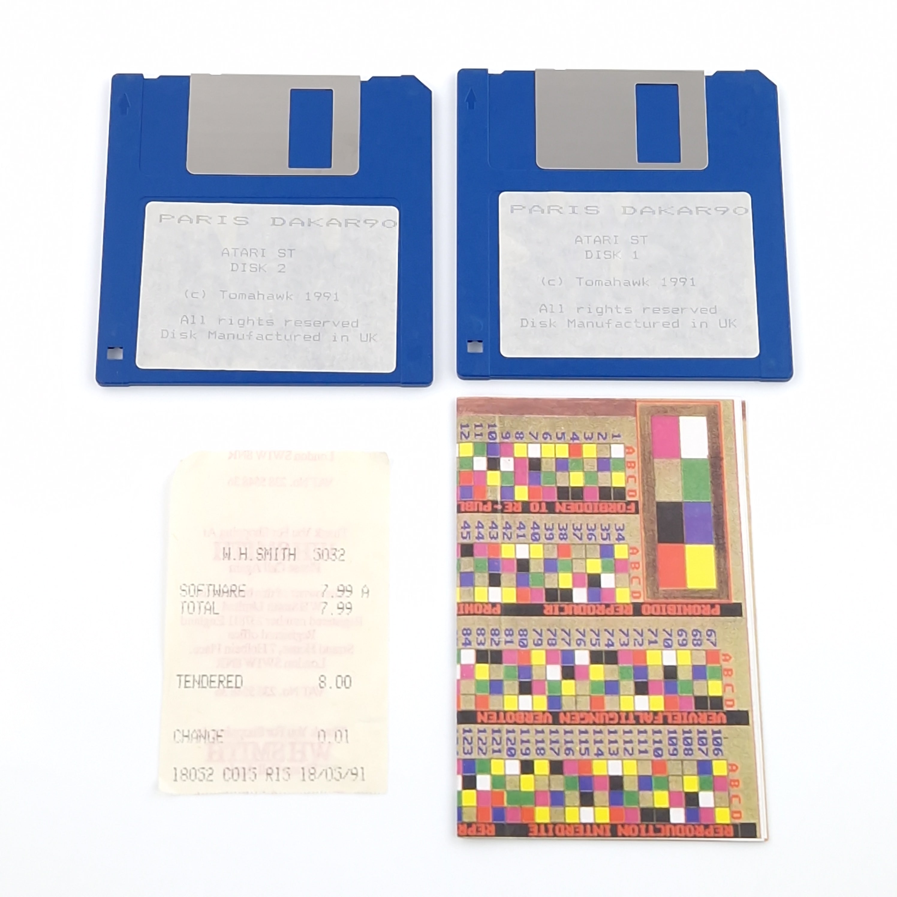 Atari ST Spiel – Paris Dakar (OVP Diskette Amiga)