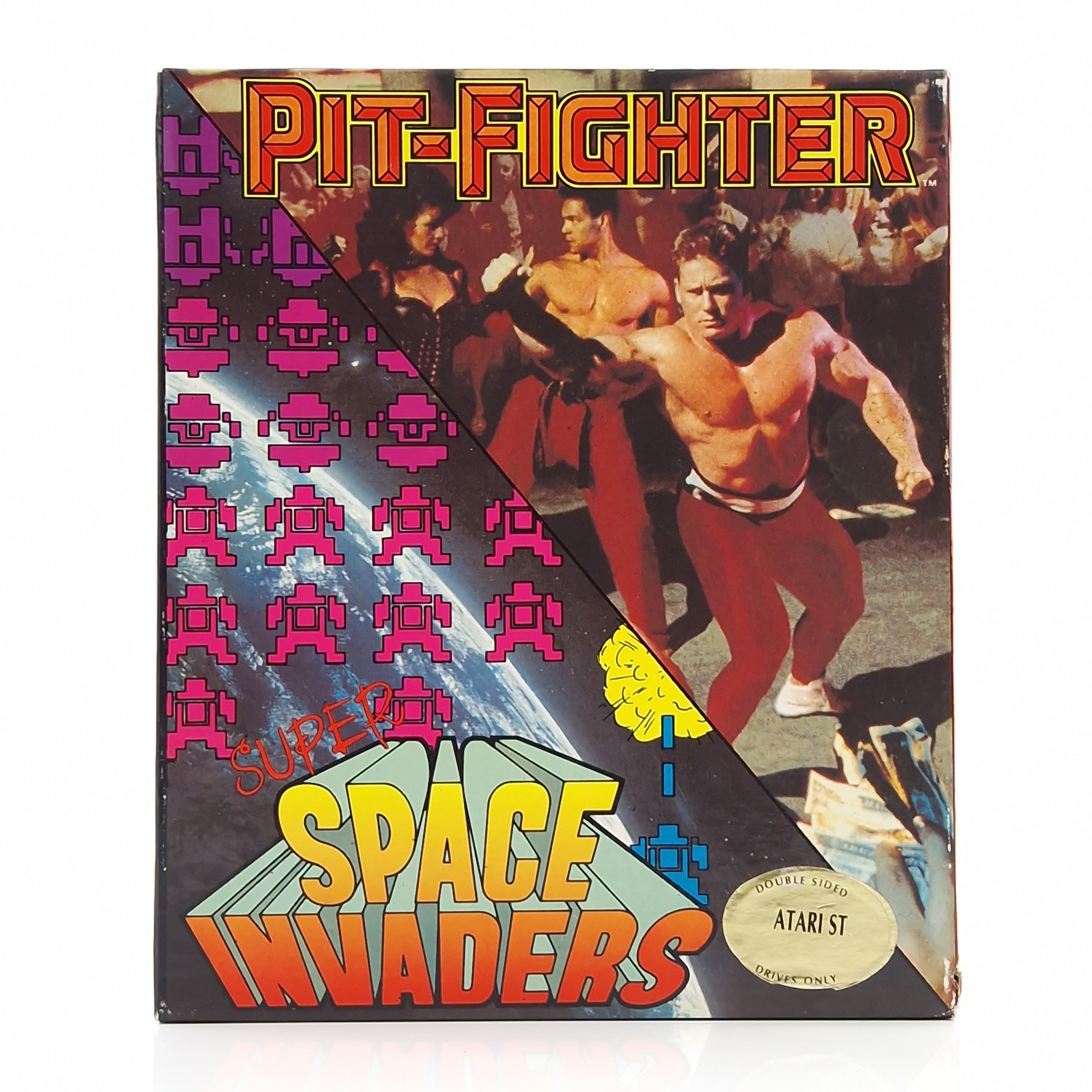 Atari ST Spiel – Pit-Fighter & Space Invaders (OVP)