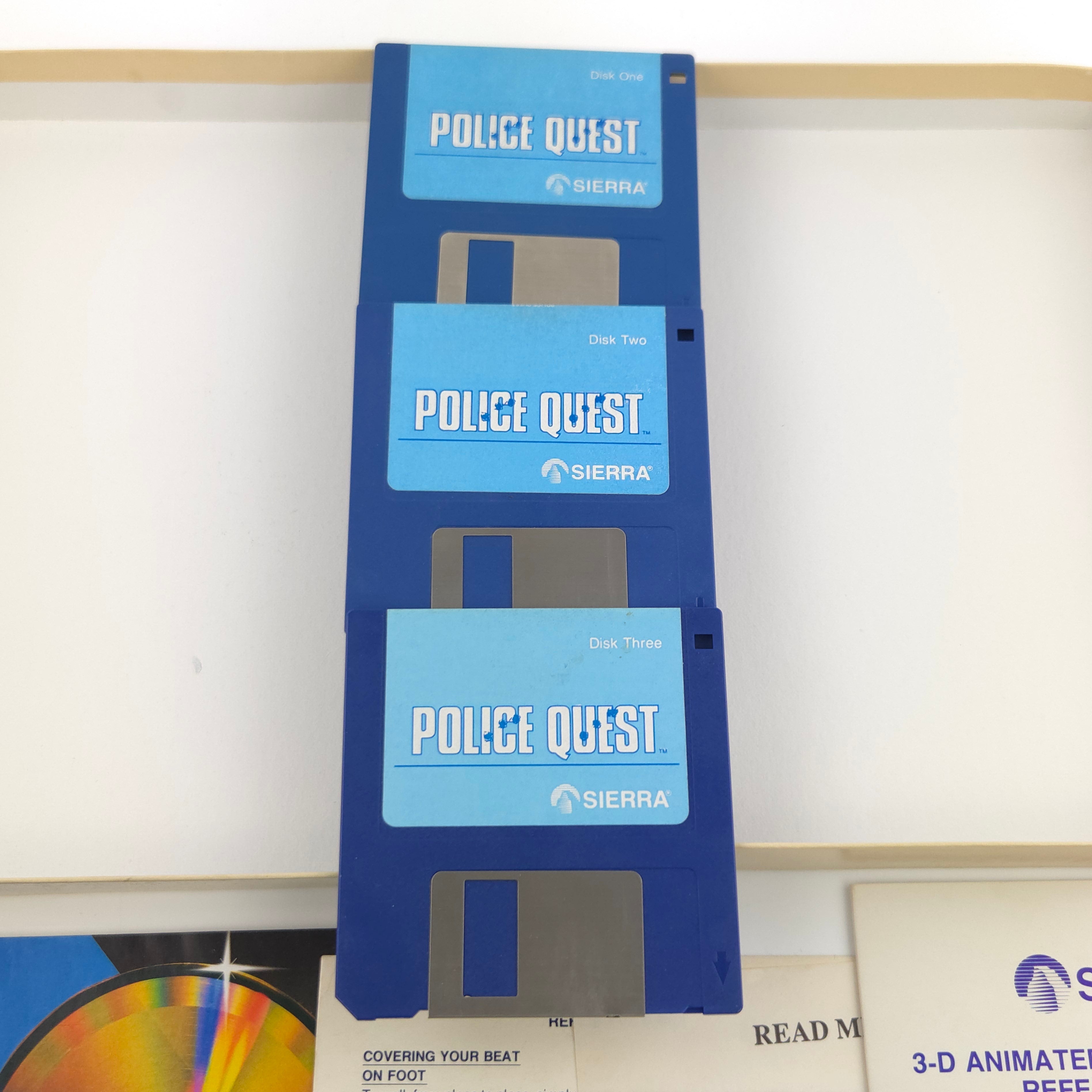 Atari ST Spiel – Police Quest Diskette Anleitung OVP